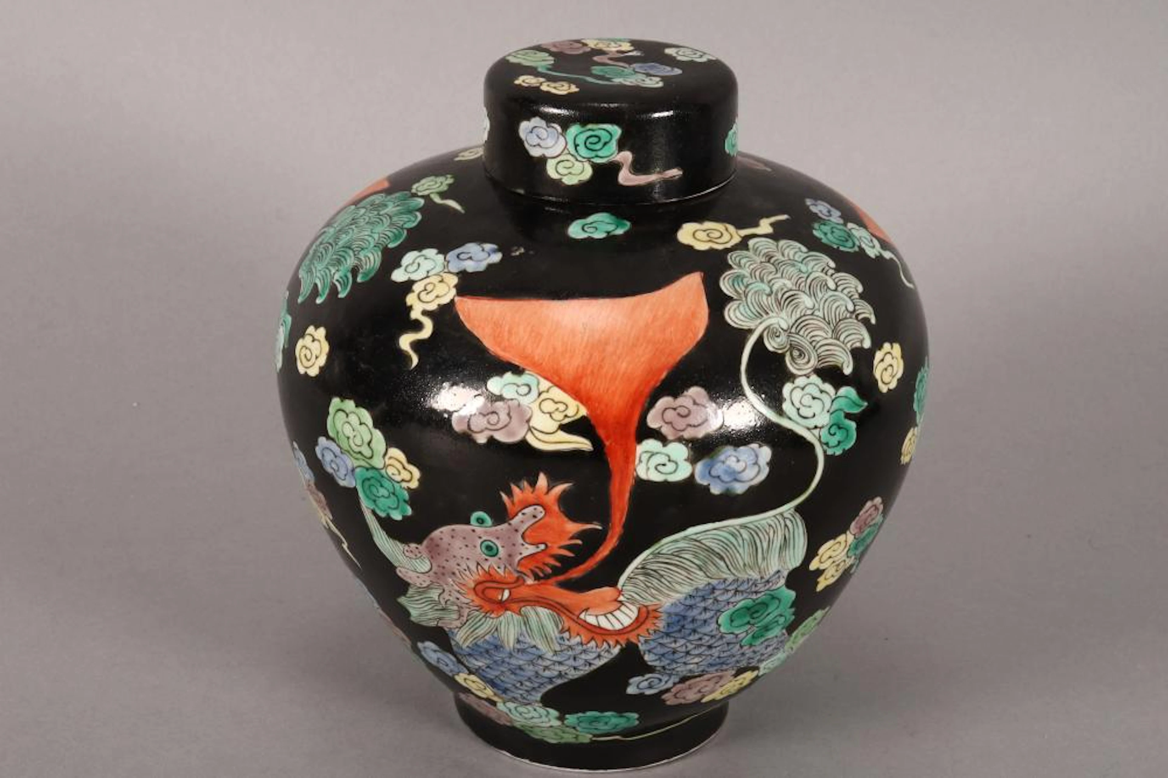 Chinese Porcelain "Dragon" Jar and Cover,