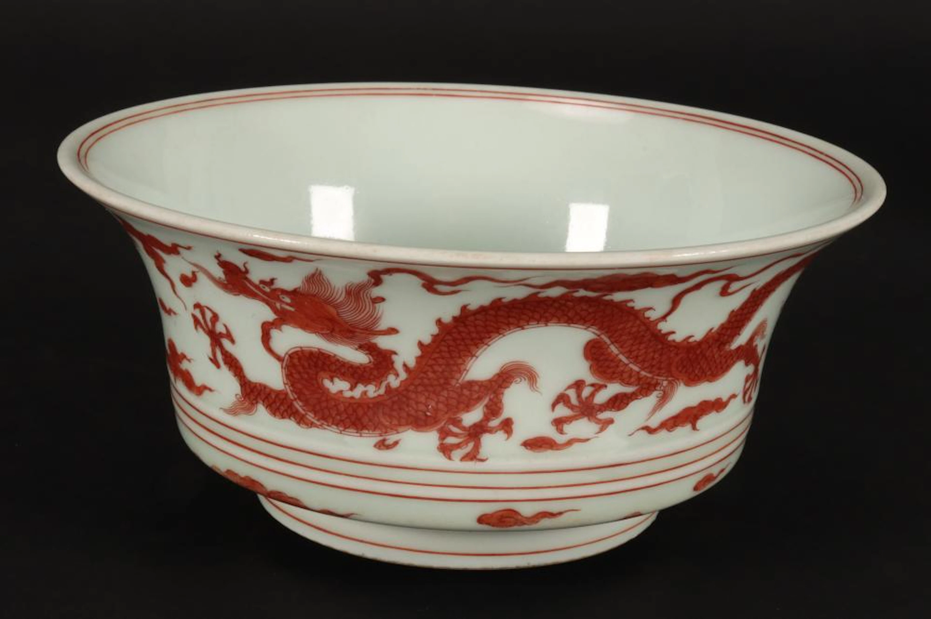 Chinese Iron Red Porcelain Bowl,