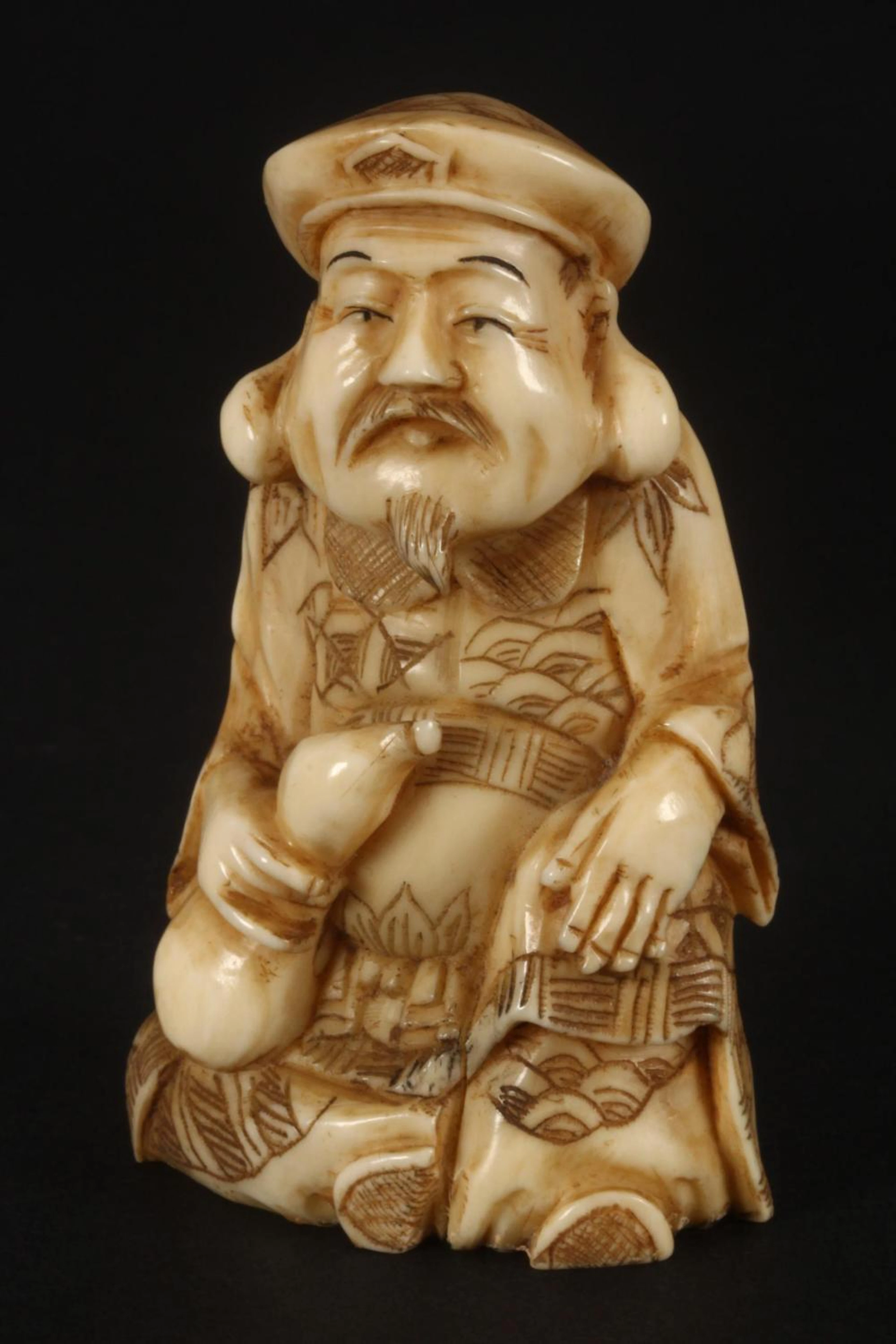Japanese Late Meiji Period Ivory Okimono,