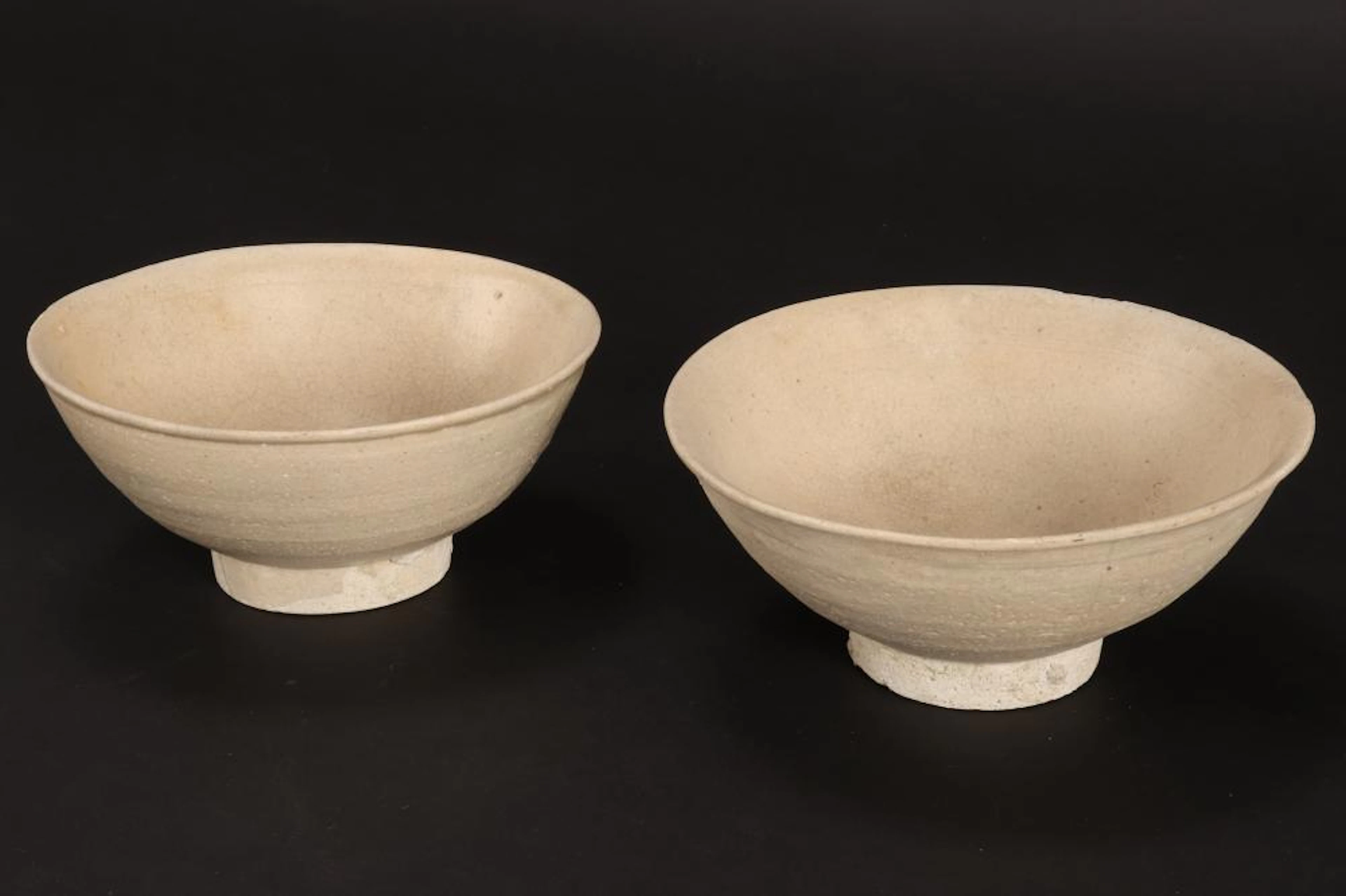 ear Pair of Chinese Song Dynasty Ceramic Bowls,