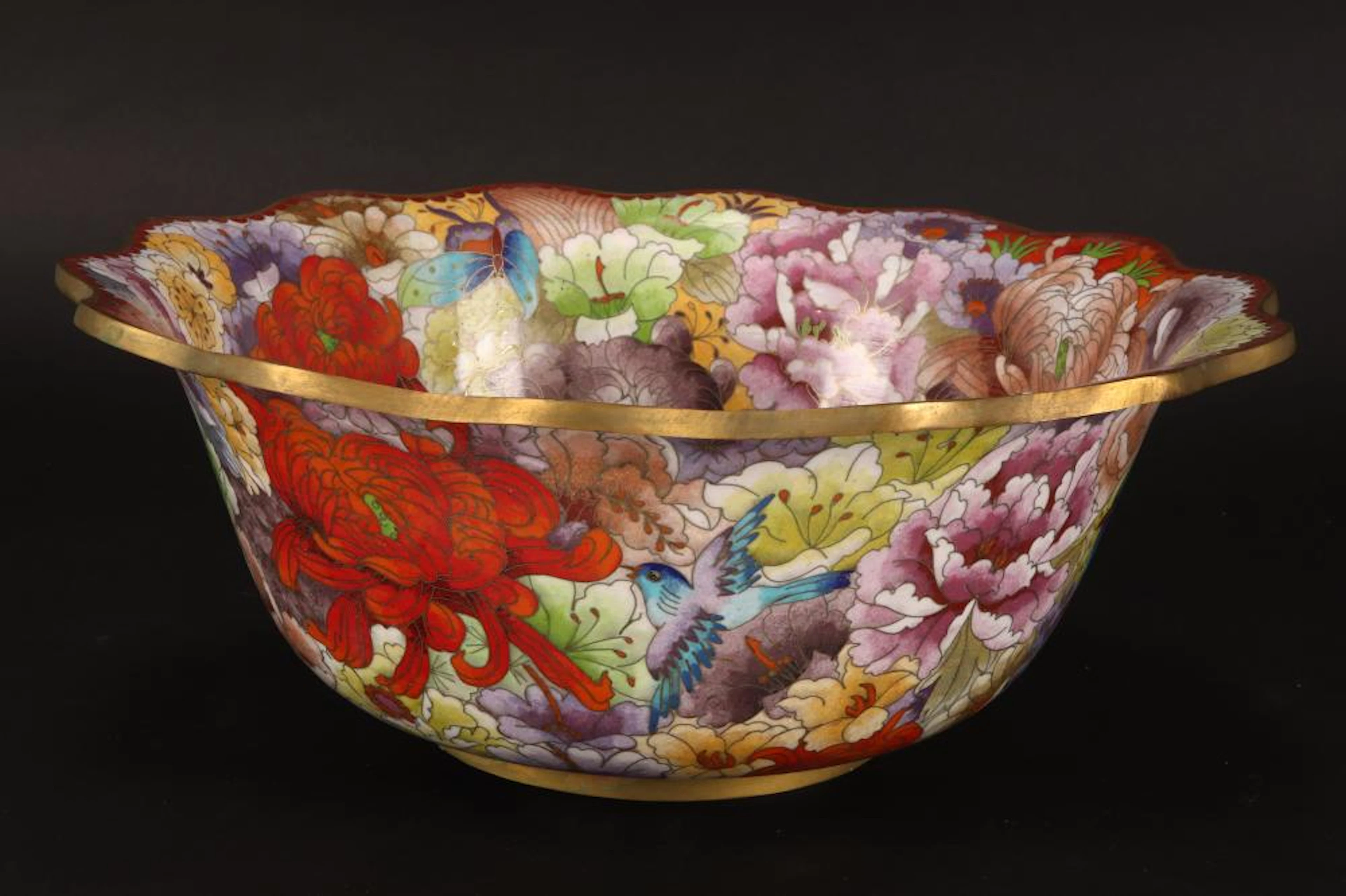 Large Chinese Cloisonne Bowl,