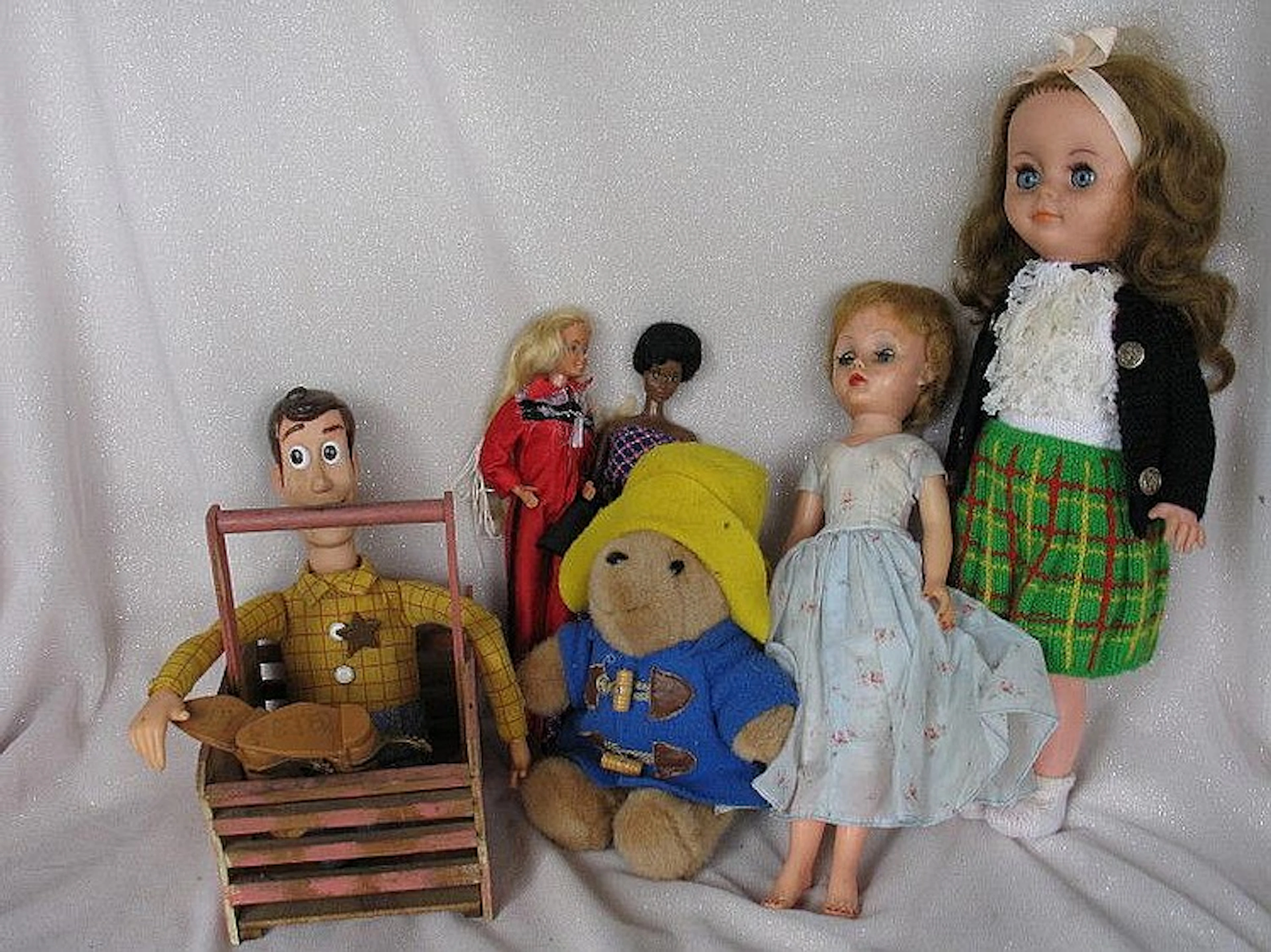 Mixed Toys / Dolls includes:- vinyl 36cm Chiltern fashion in original outfi