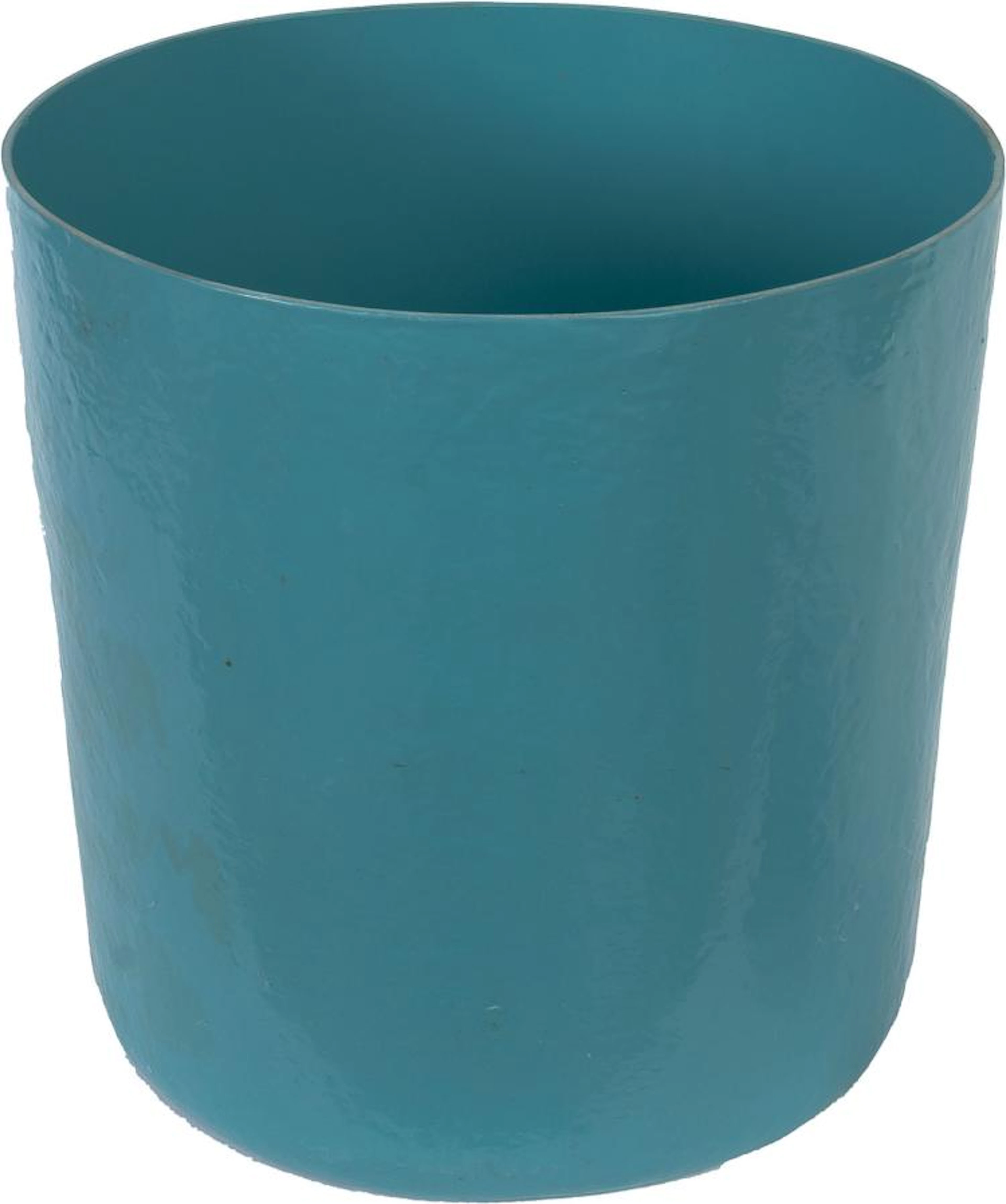Signed by Joep van Lieshout, a large turqoise pot