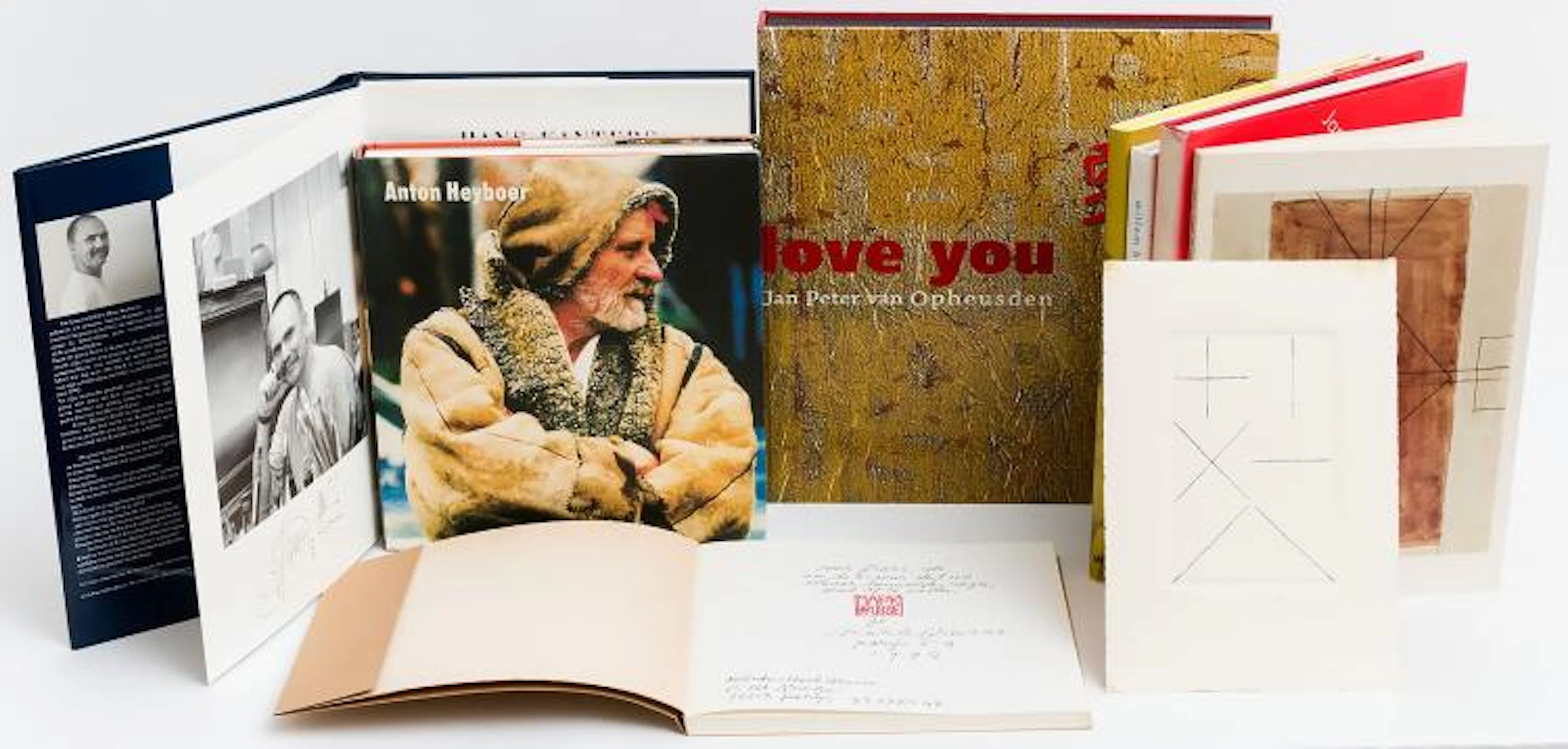With signed engraving and with fine personal inscriptions