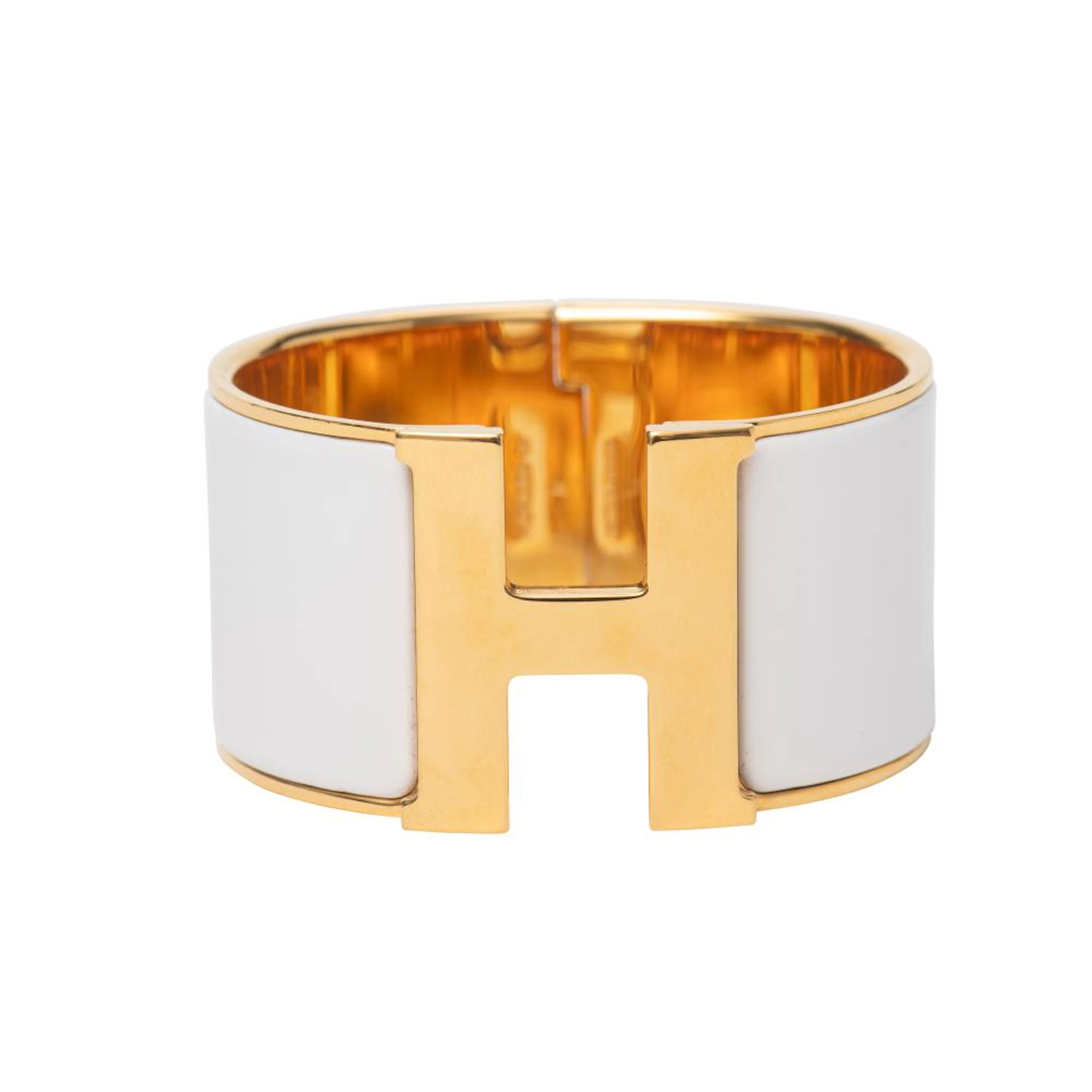 Hermès: Clic Clac H enamel bracelet GM, 2012.