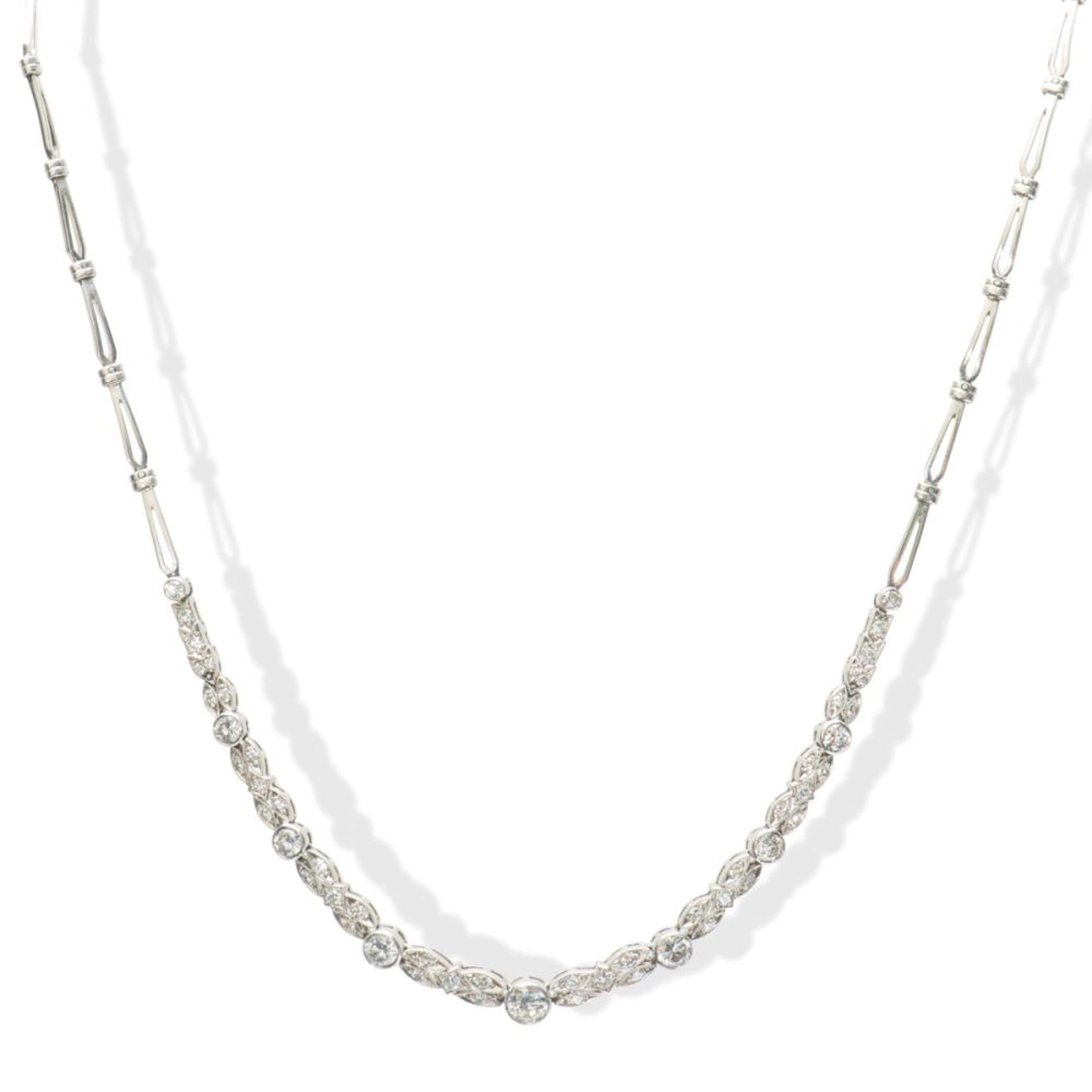 A diamond necklace.