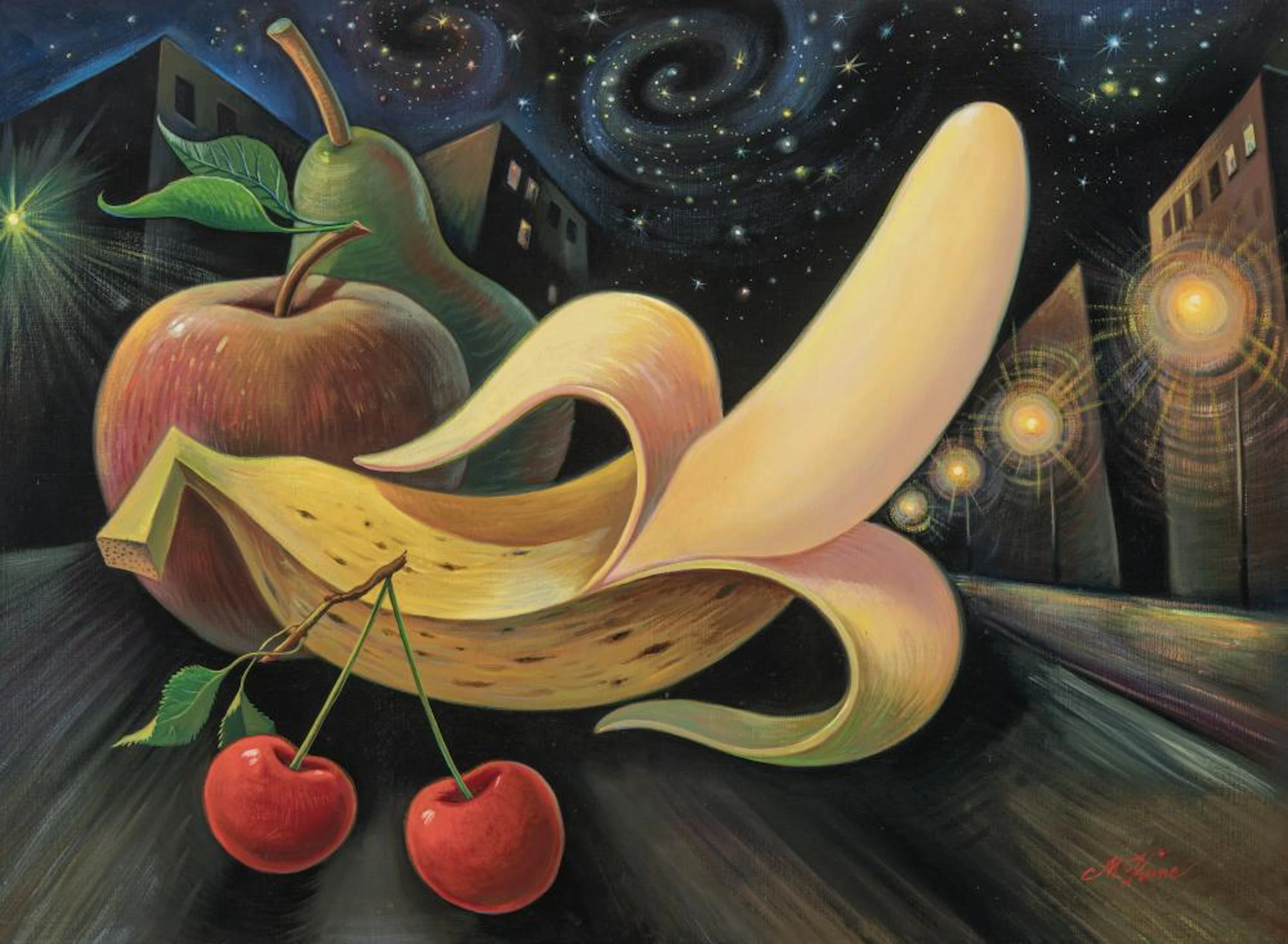 Milan Kunc (Czechoslovakian, German 1944). Dancing universe, 2002.