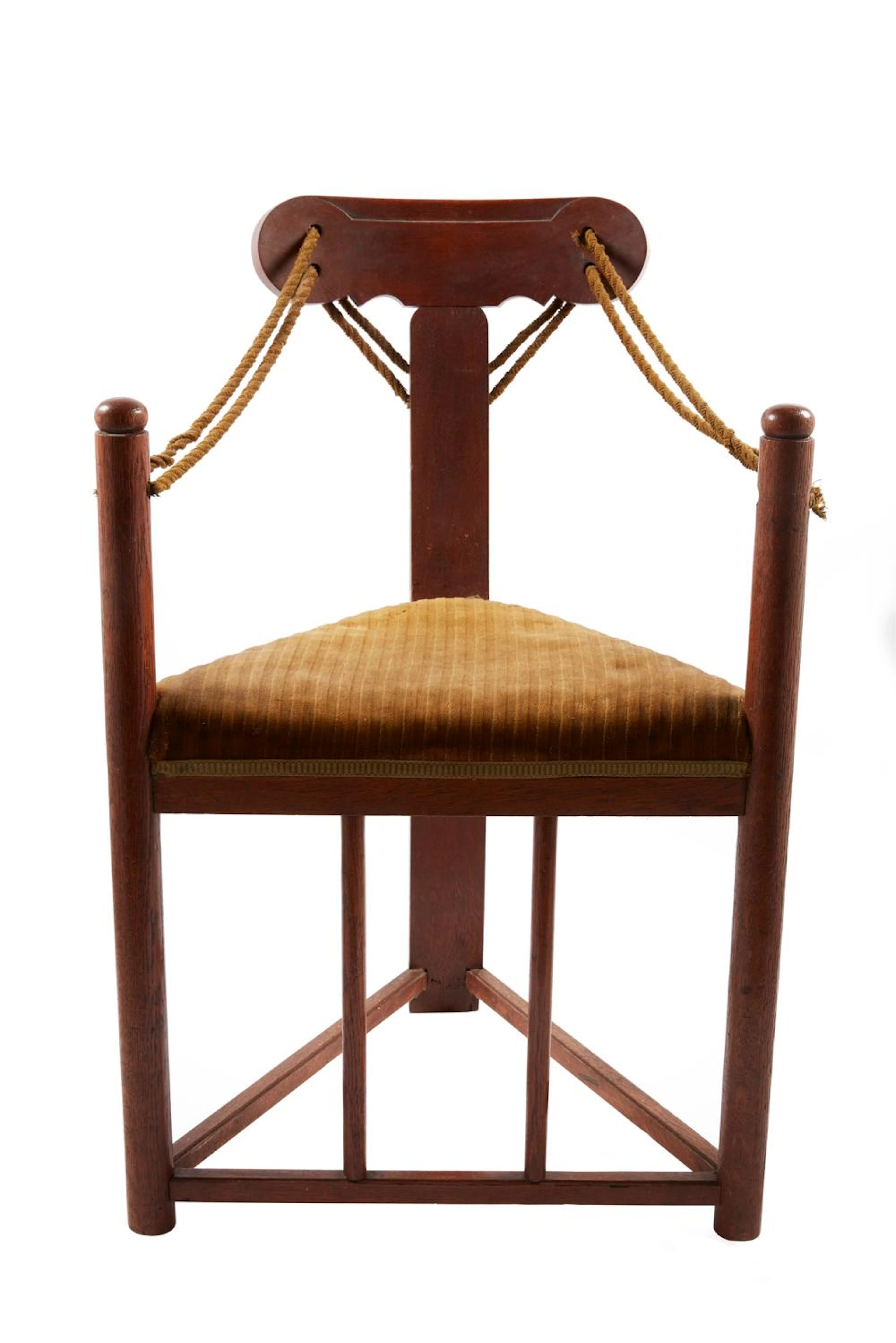 From Villa Vogelwater: a three legged armchair by Berlage
