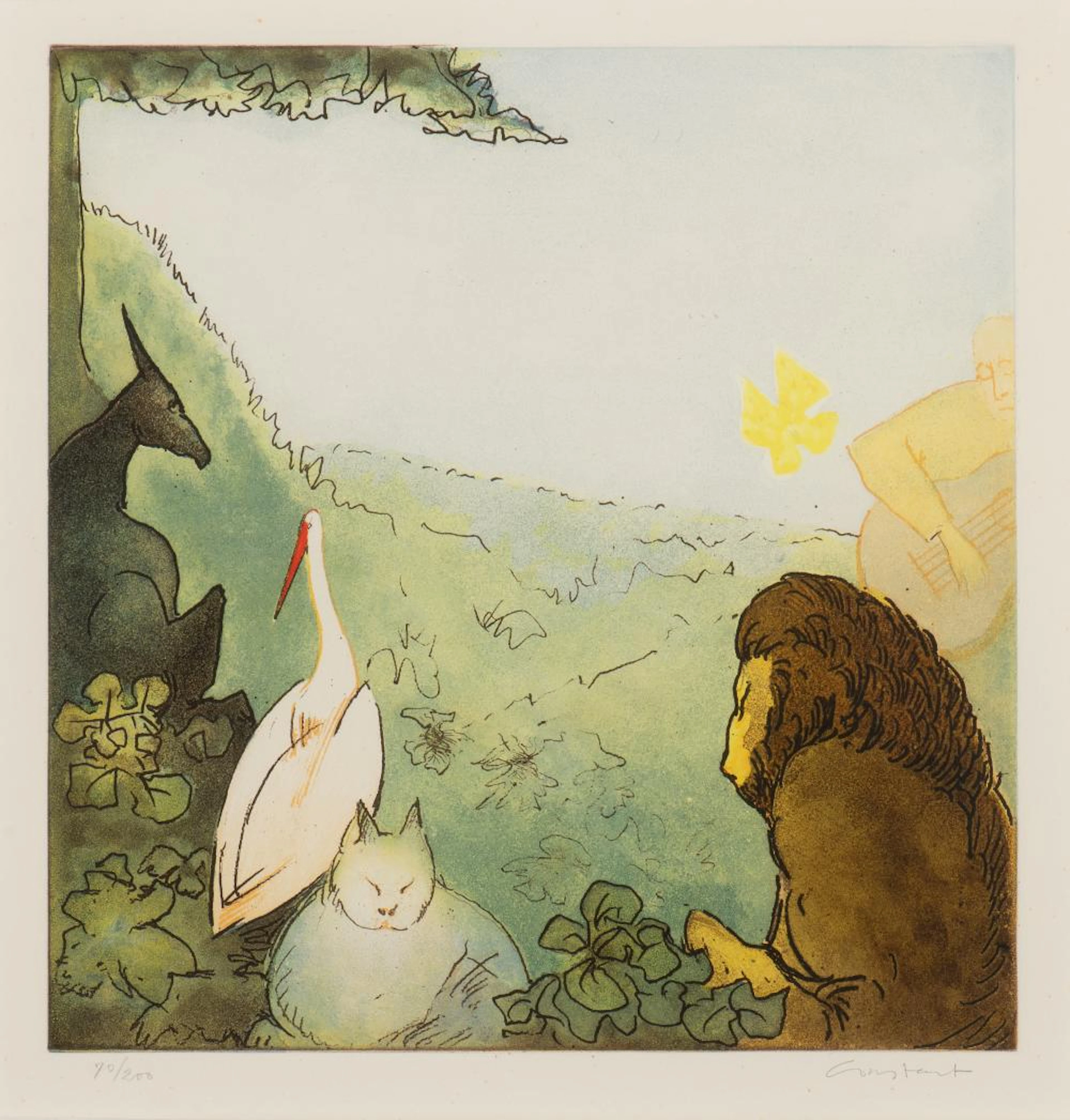 A sought-after aquatint by Constant