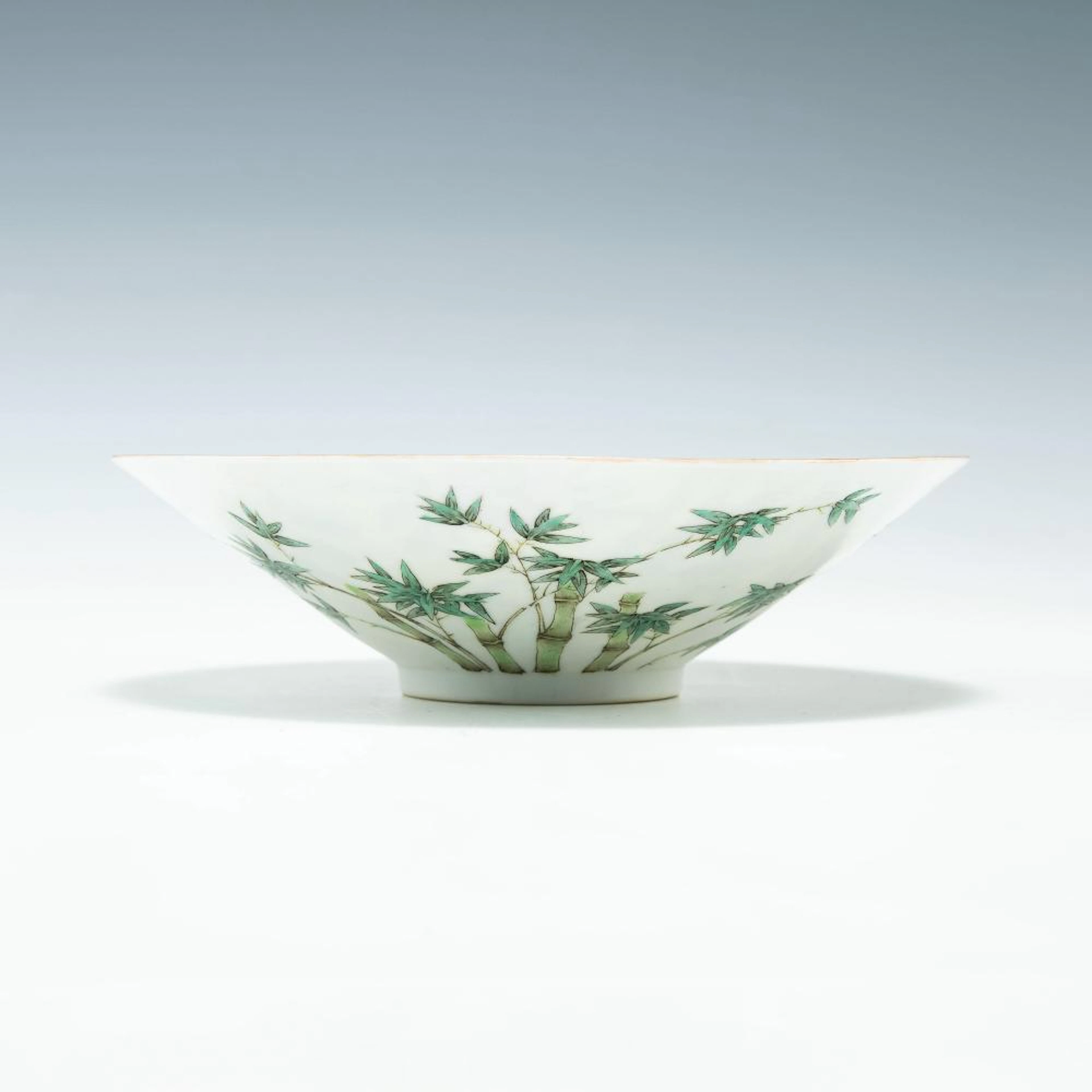 A Chinese falangcai-style bowl with flowers and poem, Republic period