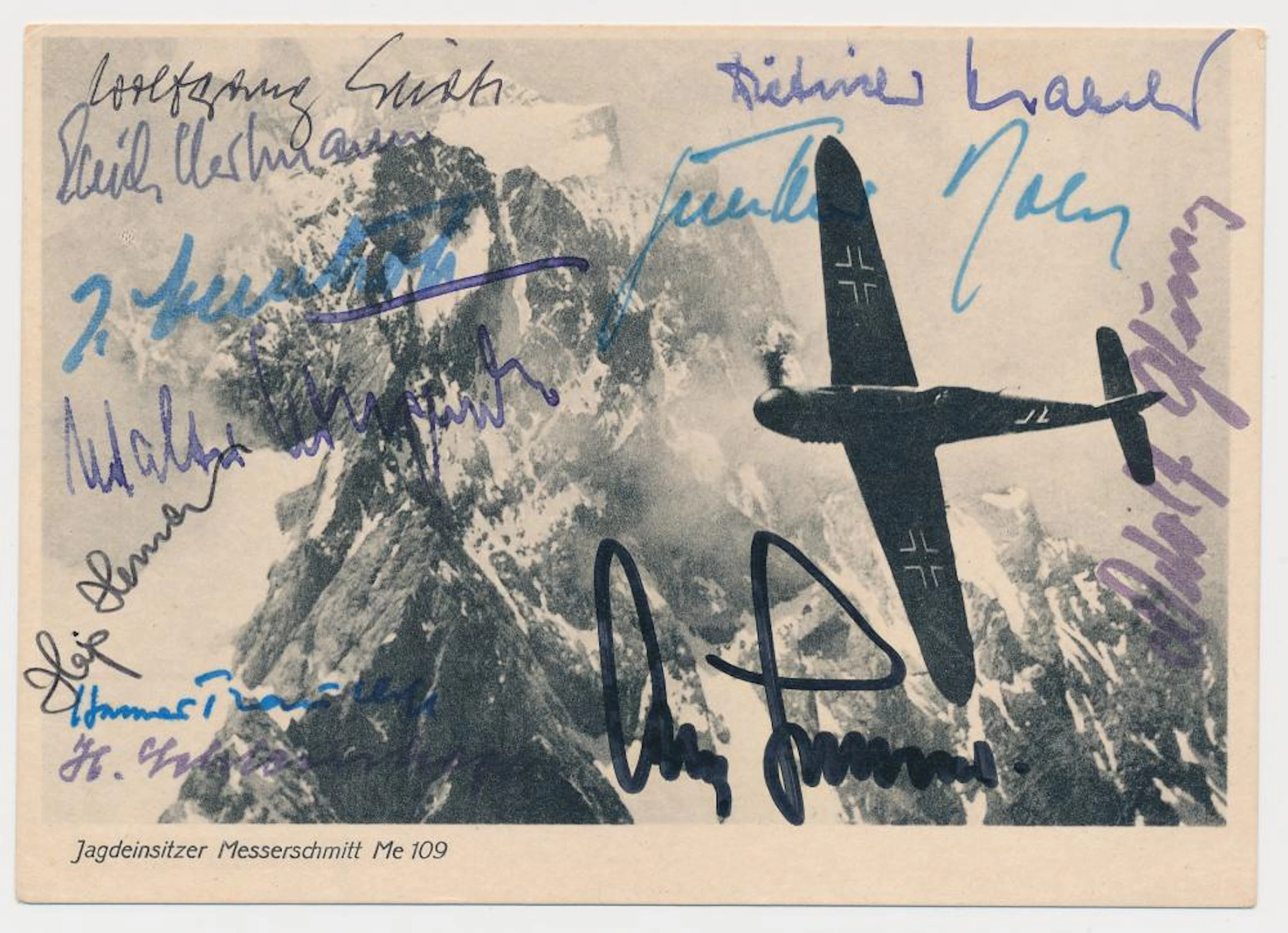 KNIGHTS CROSS RECIPIENTS SIGNED PHOTOGRAPH