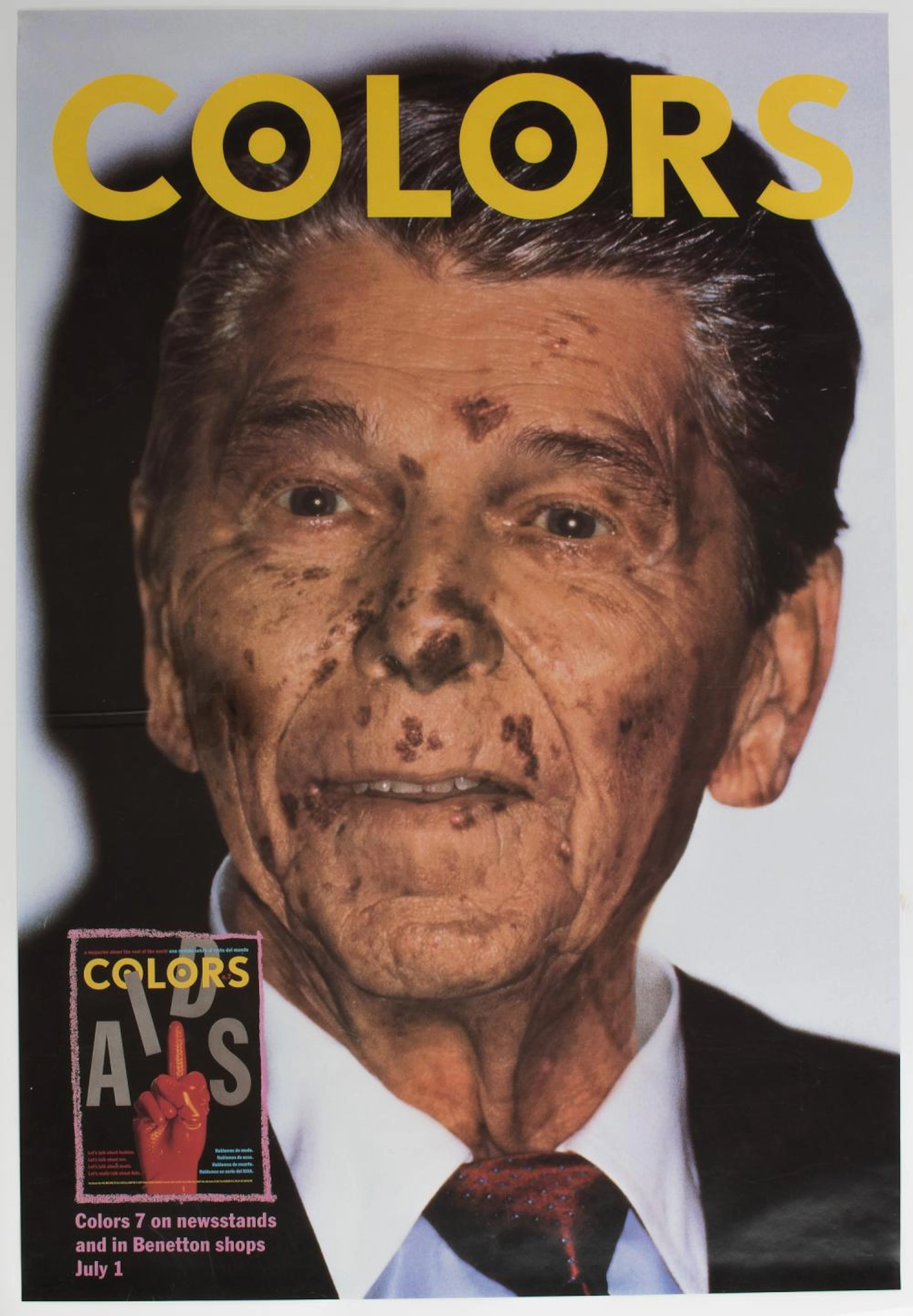 RONALD REAGAN WITH AIDS POSTER