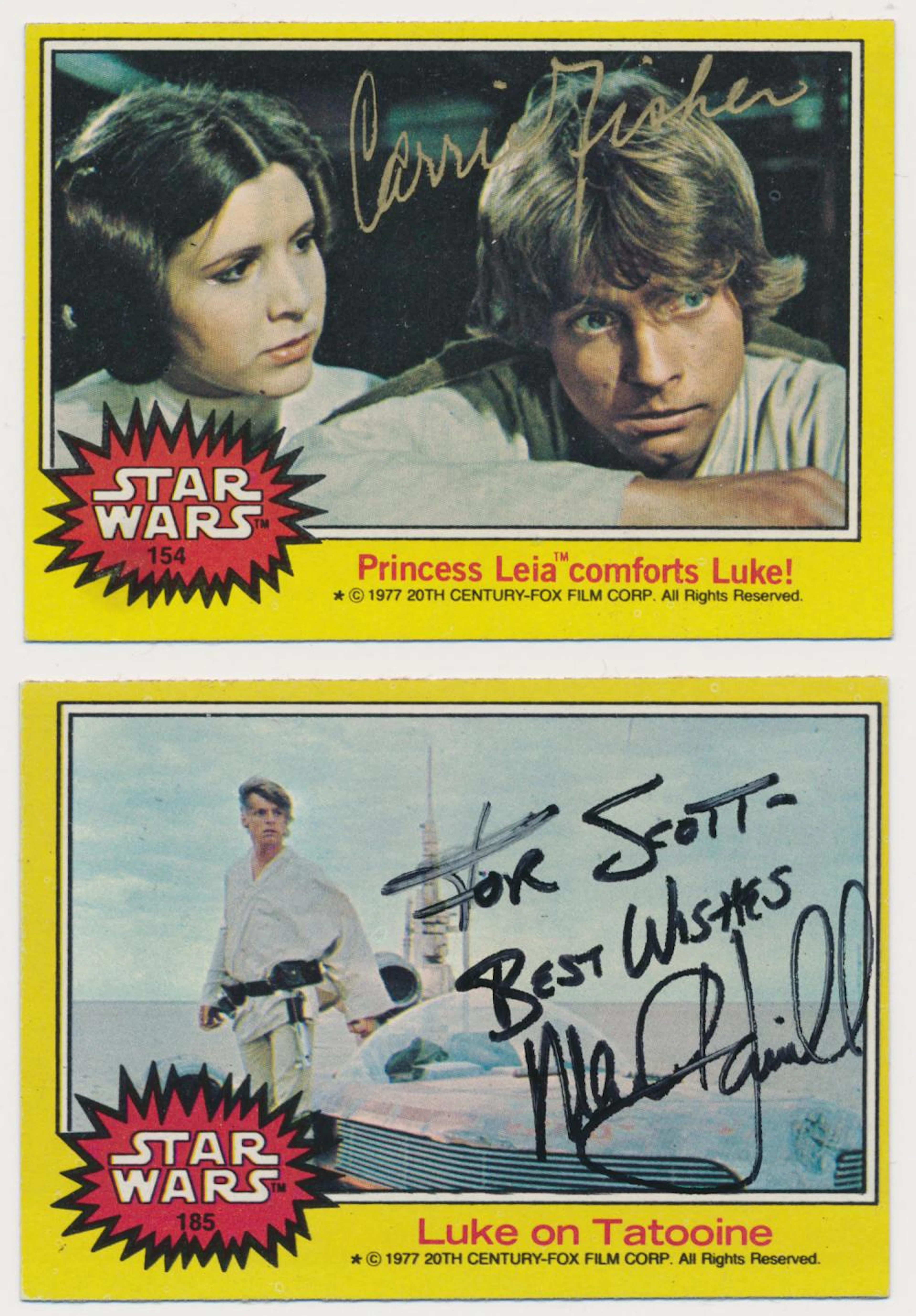 CARRIE FISHER AND MARK HAMILL