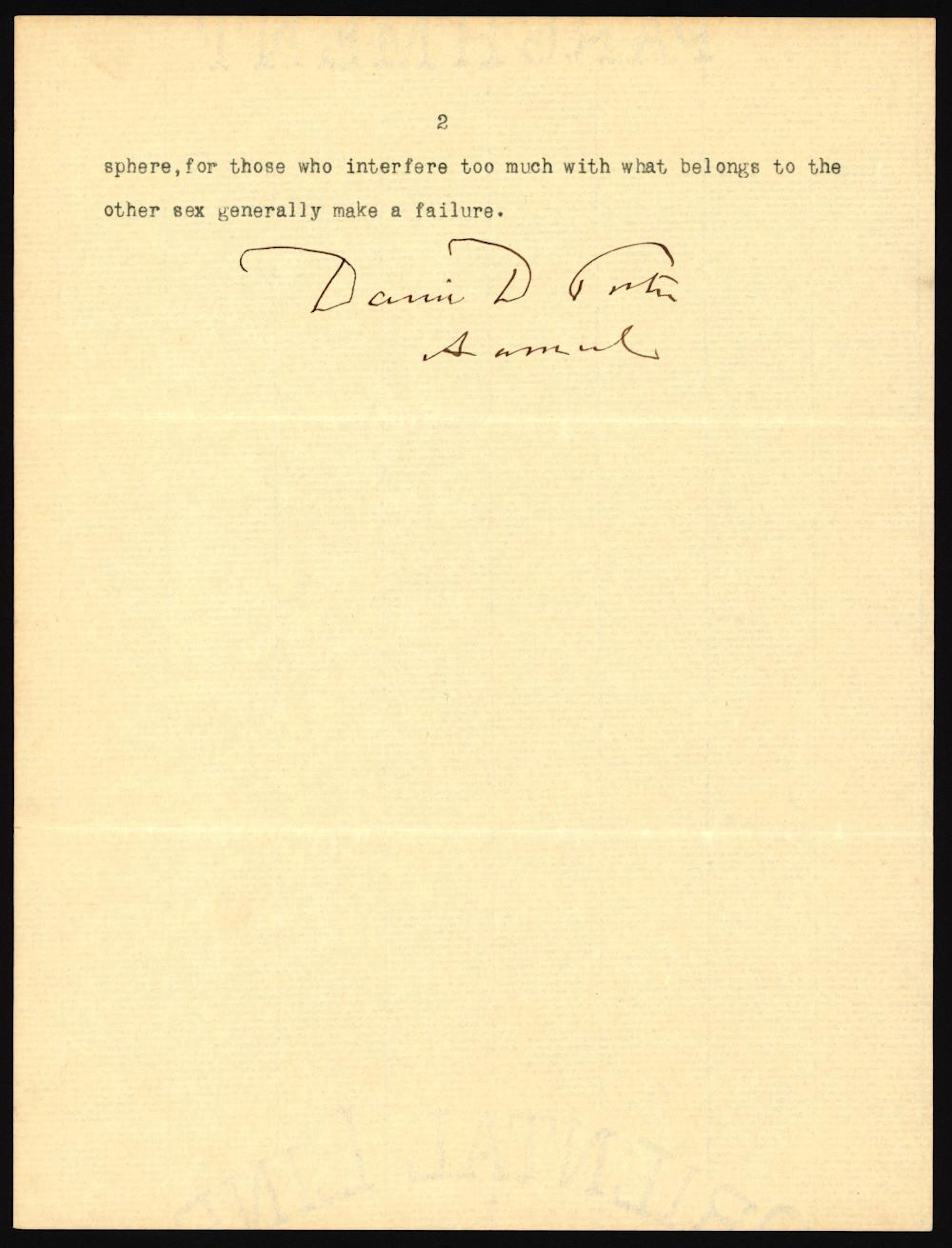 DAVID D. PORTER