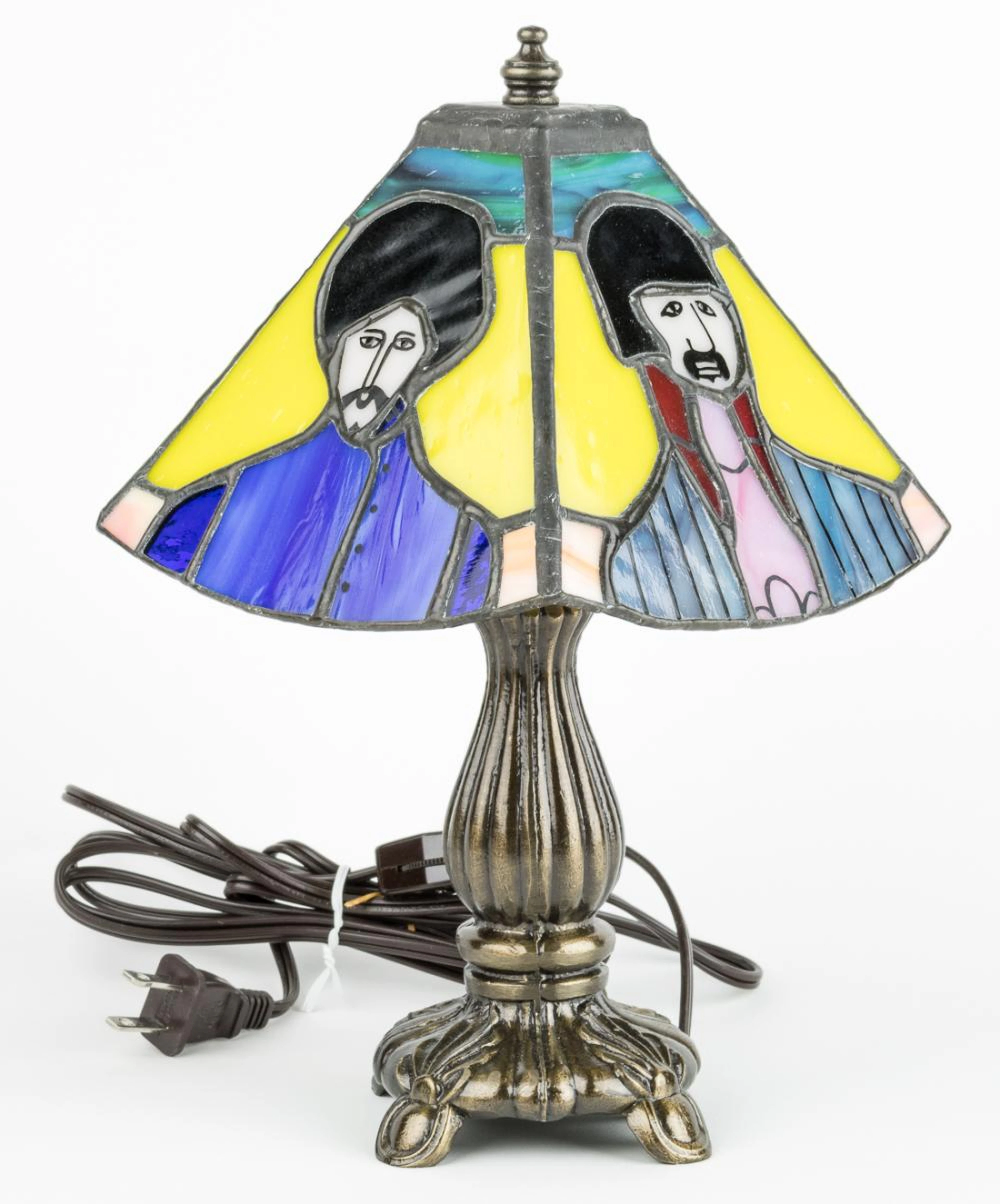 (BEATLES) BEATLES YELLOW SUBMARINE STAINED GLASS LAMP