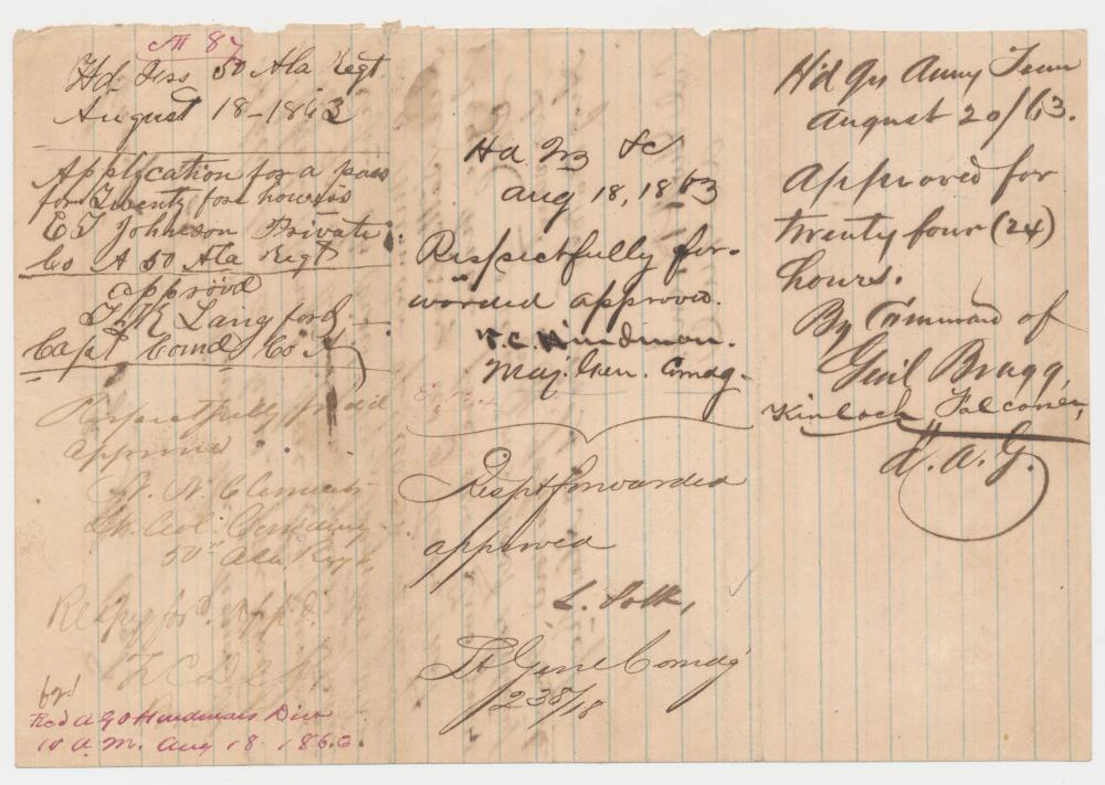 LEONIDAS POLK. THOMAS C. HINDMAN AND ZACHARIAH DEAS