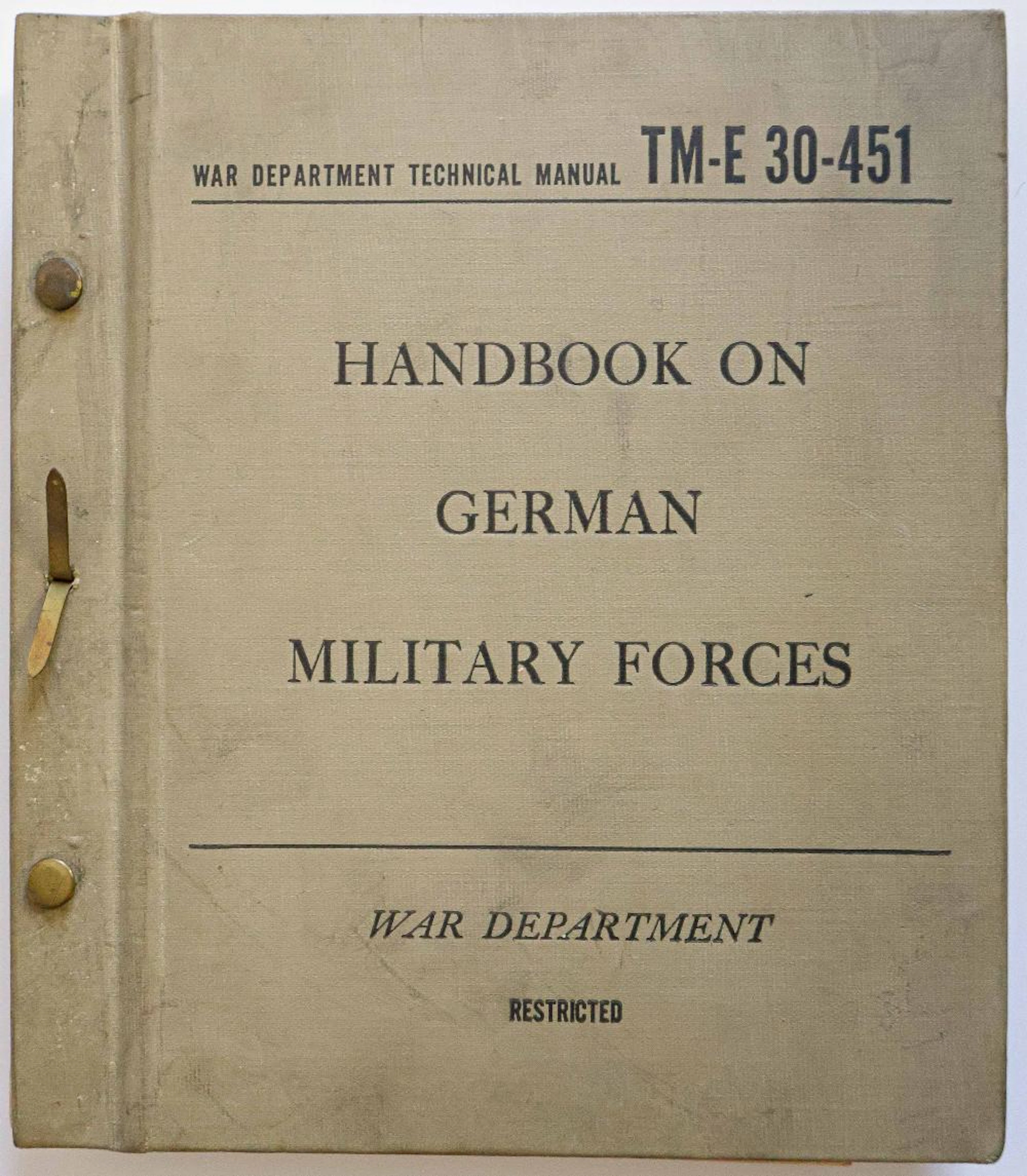 ?HANDBOOK ON GERMAN MILITARY FORCES?