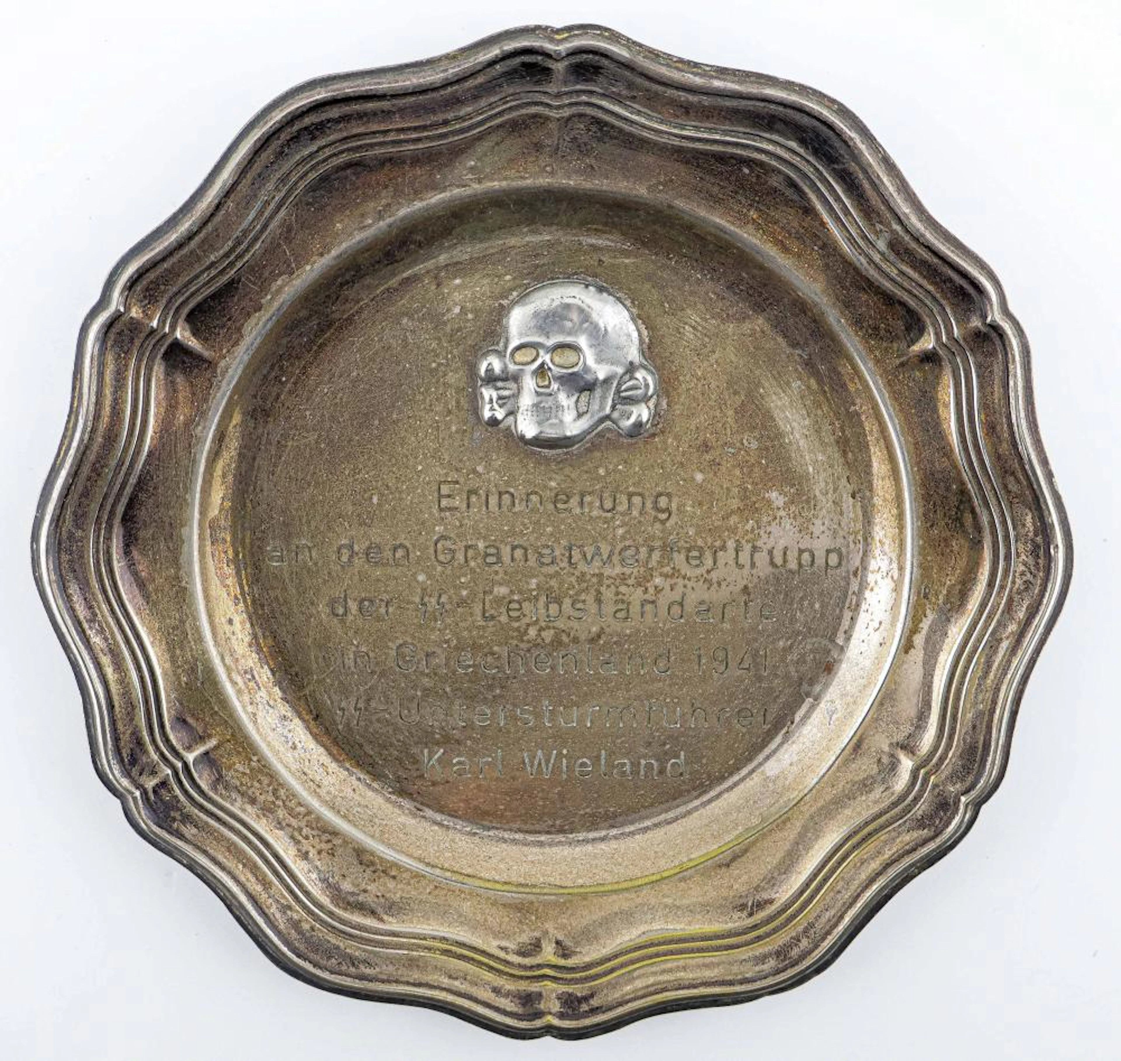 SS-LIEBSTANDARTE GRENADE LAUNCHER UNIT MEMORIAL PLATE