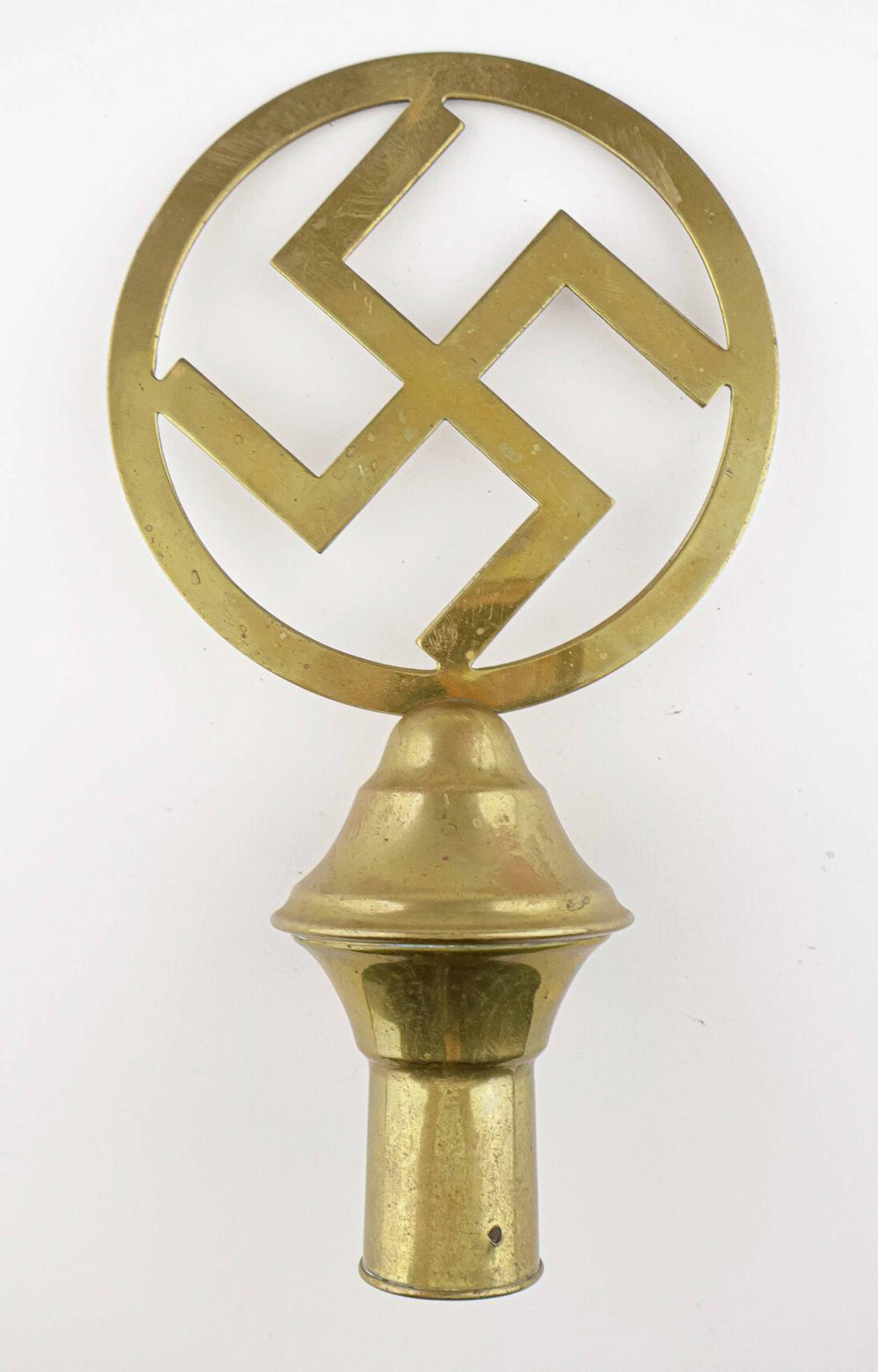 THIRD REICH BRASS FLAG POLE TOPPER