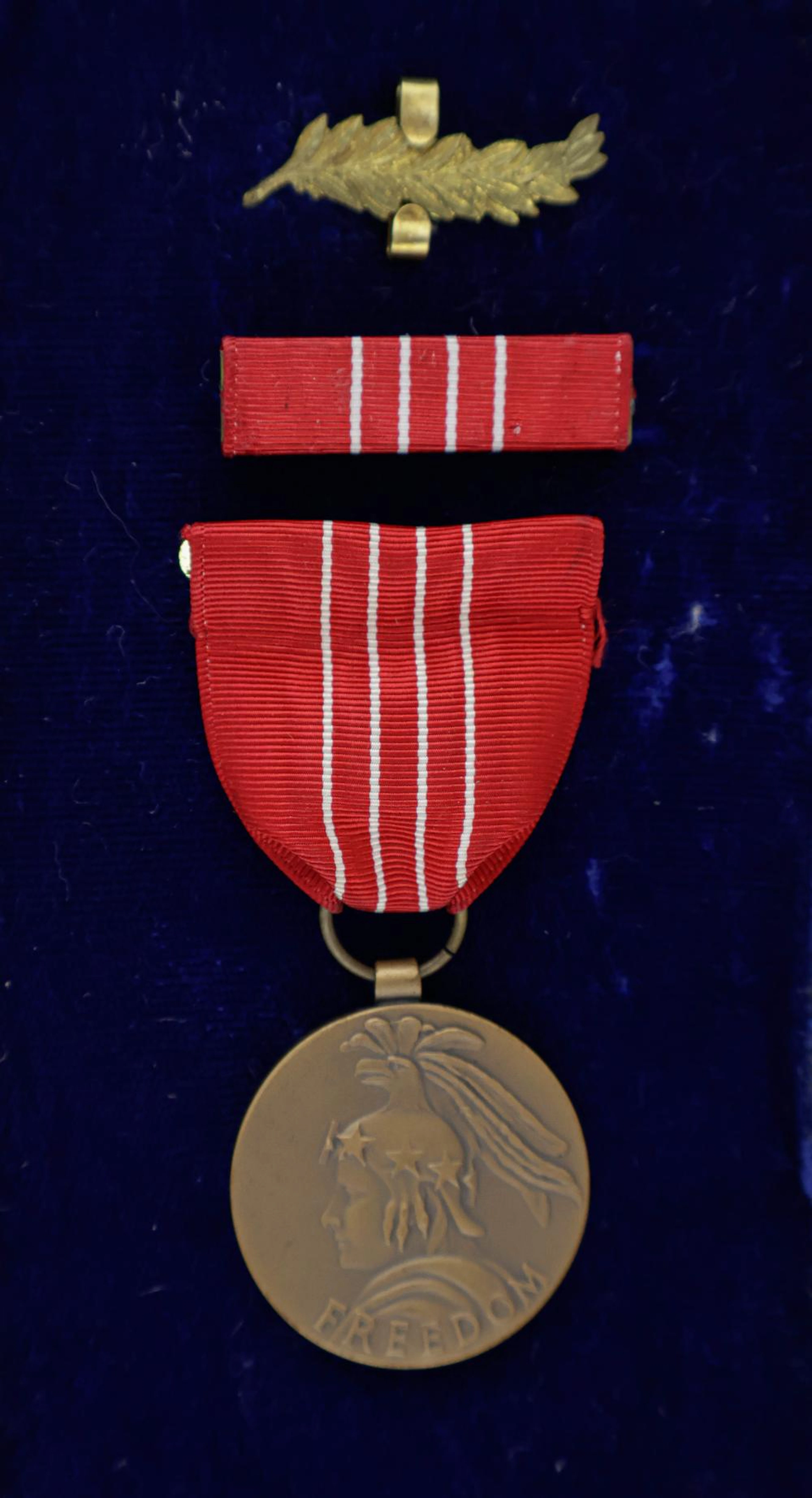 MEDAL OF FREEDOM WITH RIBBON AND BRONZE PALM
