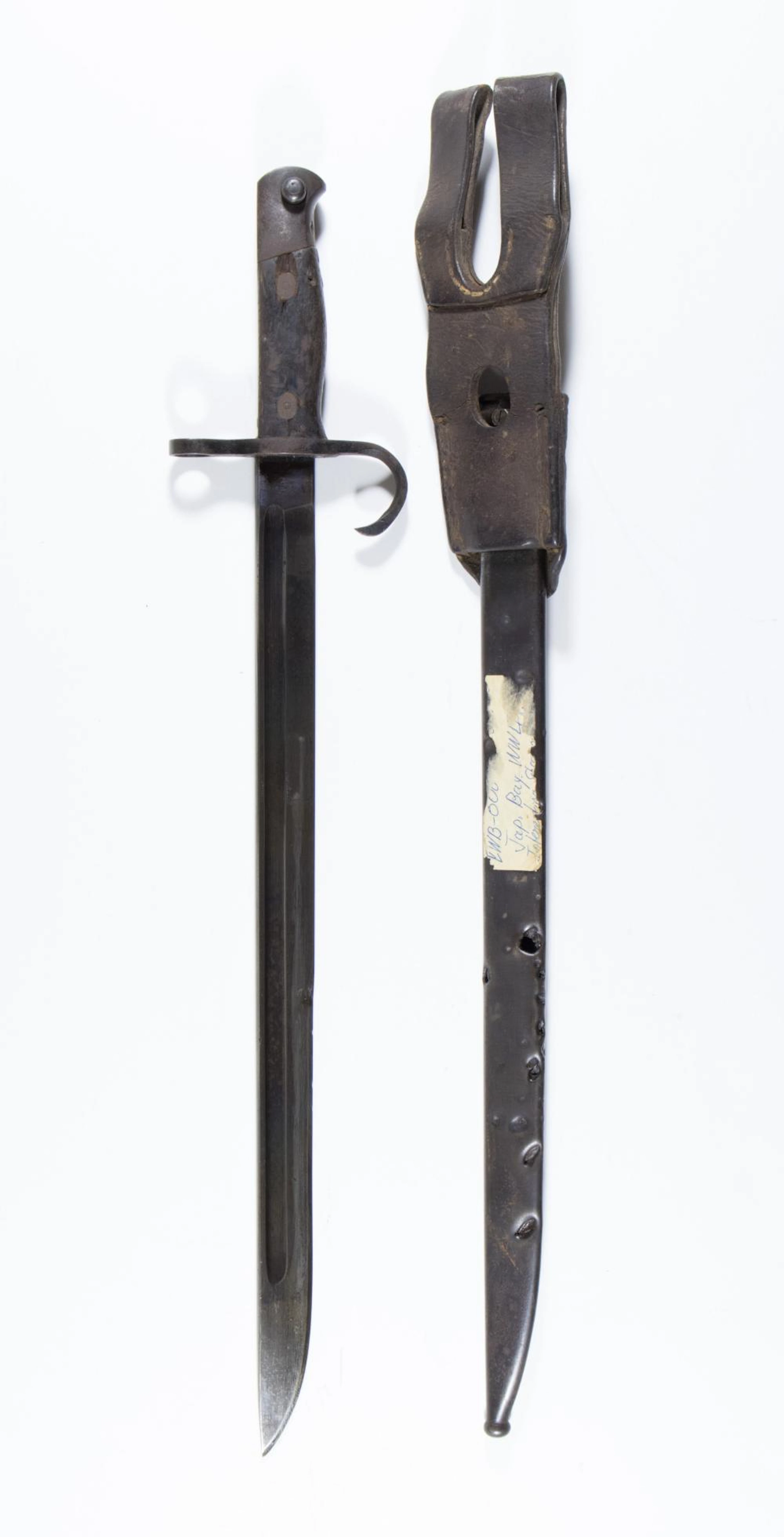 SHRAPNEL-STRUCK JAPANESE TYPE 30 BAYONET
