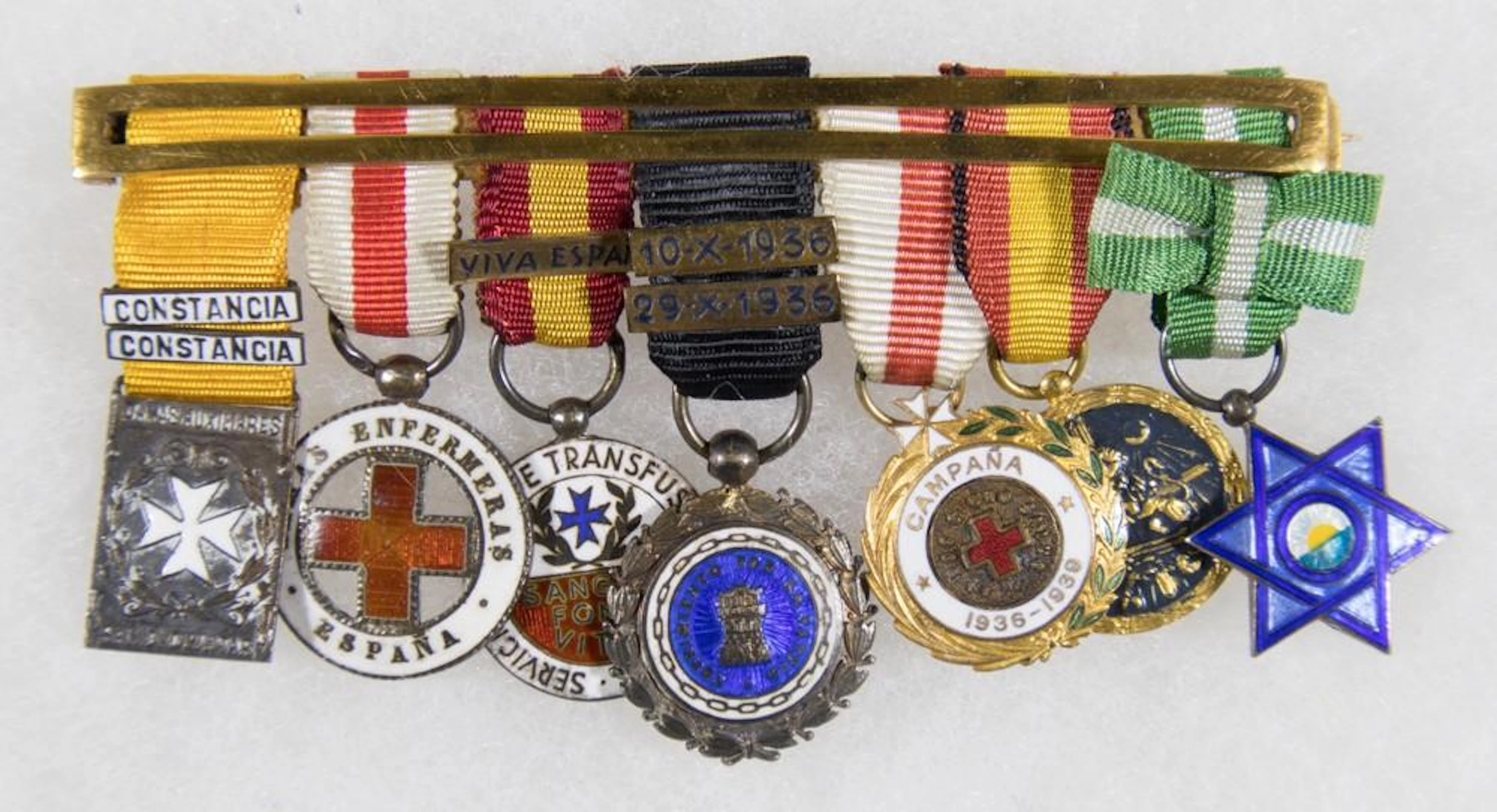SPANISH CIVIL WAR NURSE?S MEDAL BAR