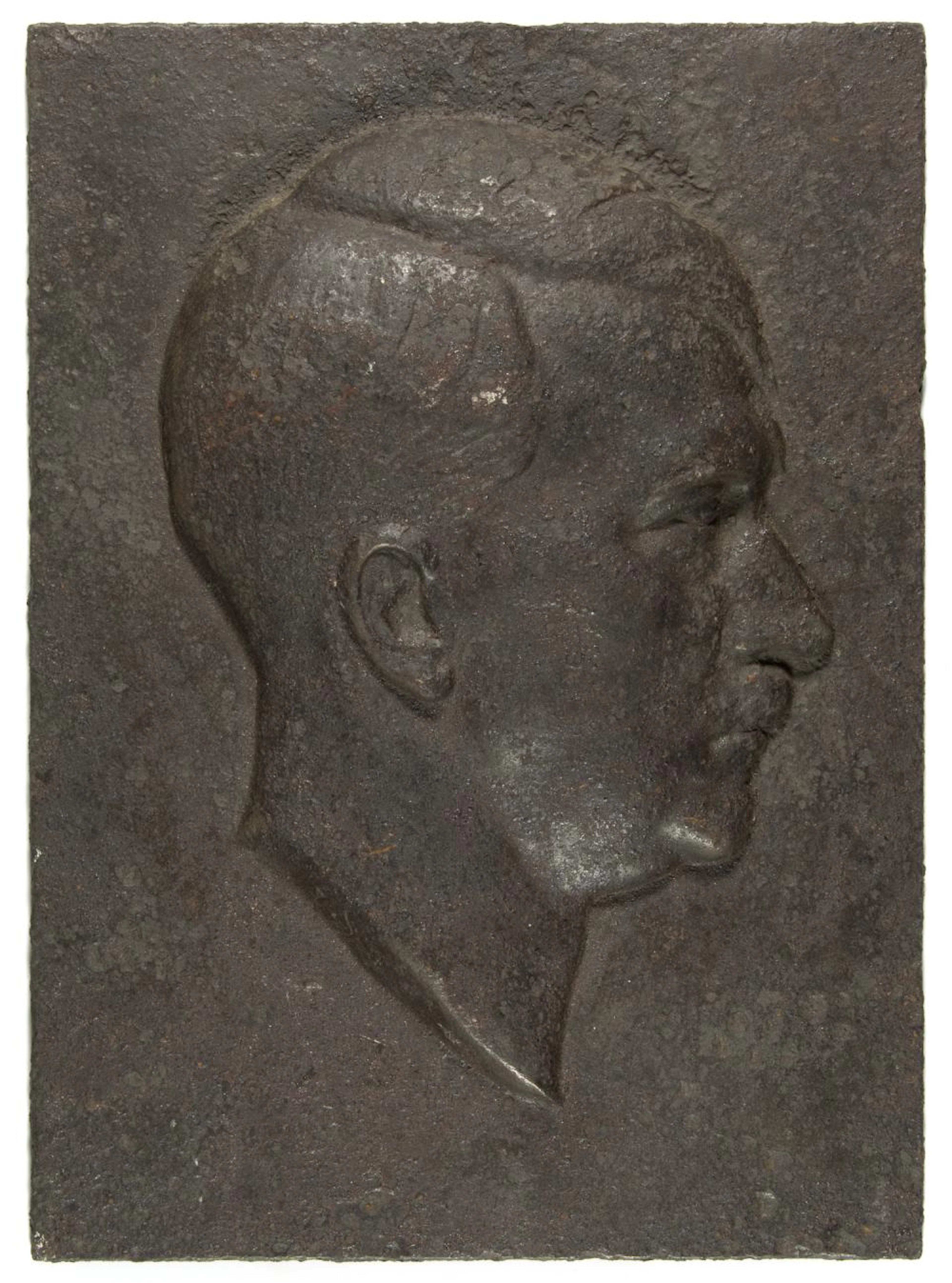 ADOLF HITLER PLAQUE, EXCAVATED FROM CARENTAN, NORMANDY