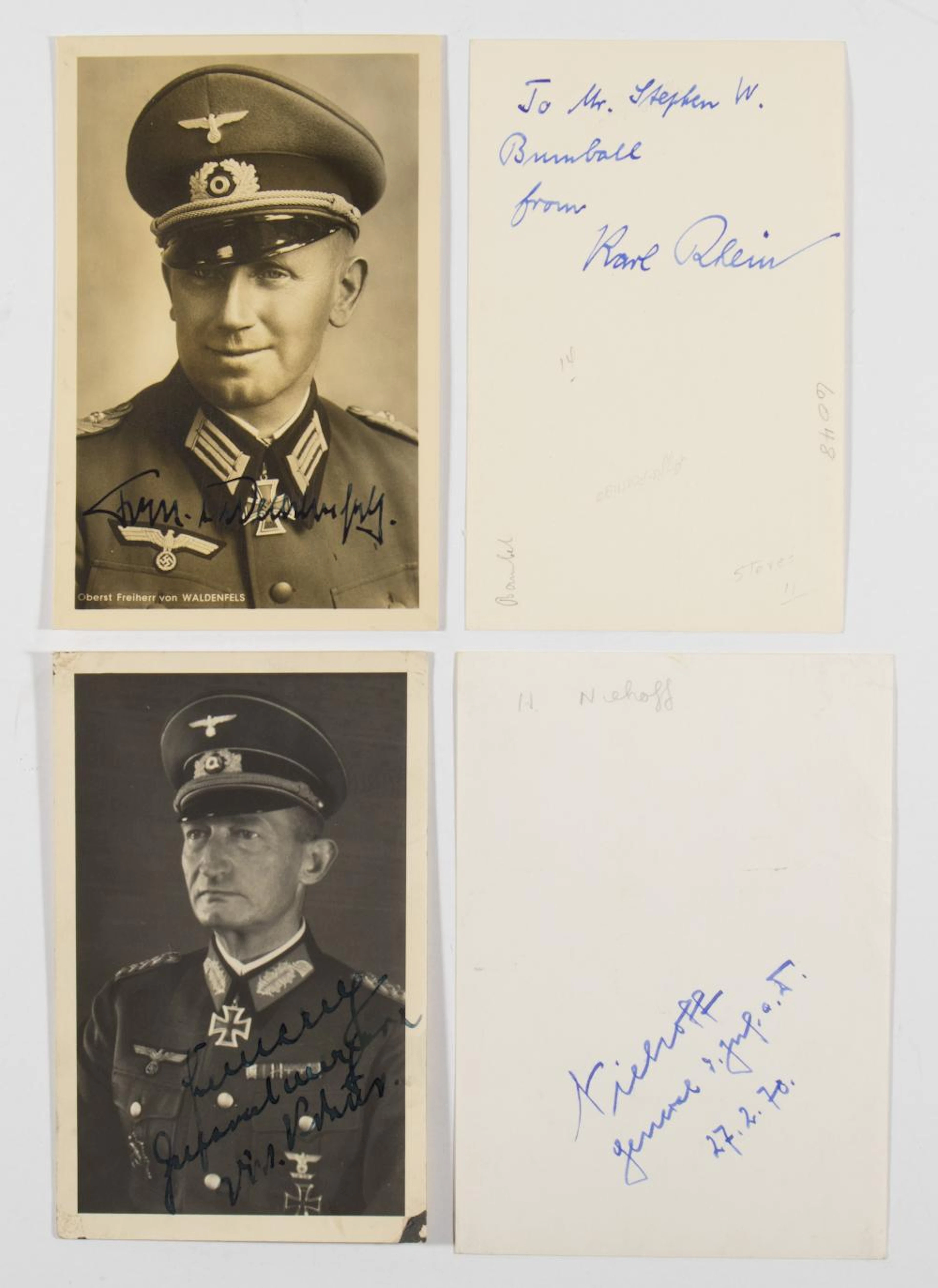 KNIGHTS CROSS RECIPIENTS (4)
