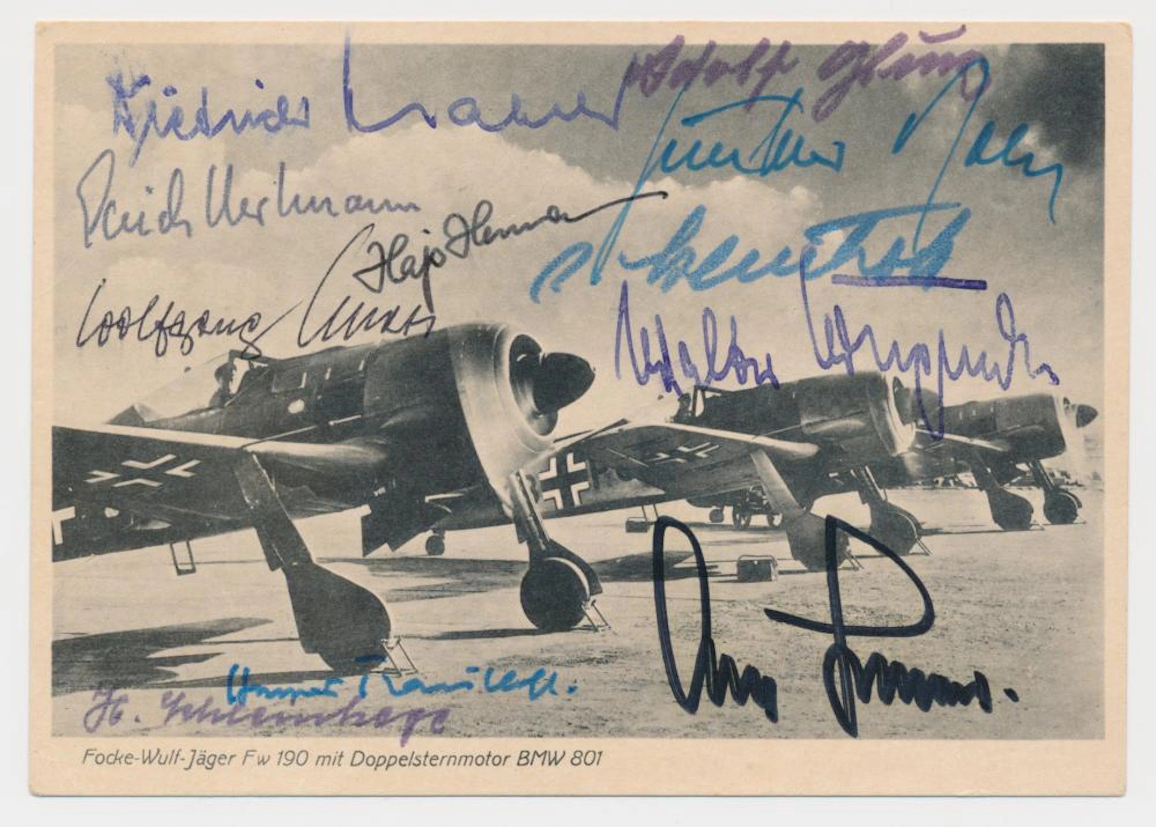 KNIGHTS CROSS RECIPIENTS SIGNED PHOTOGRAPH