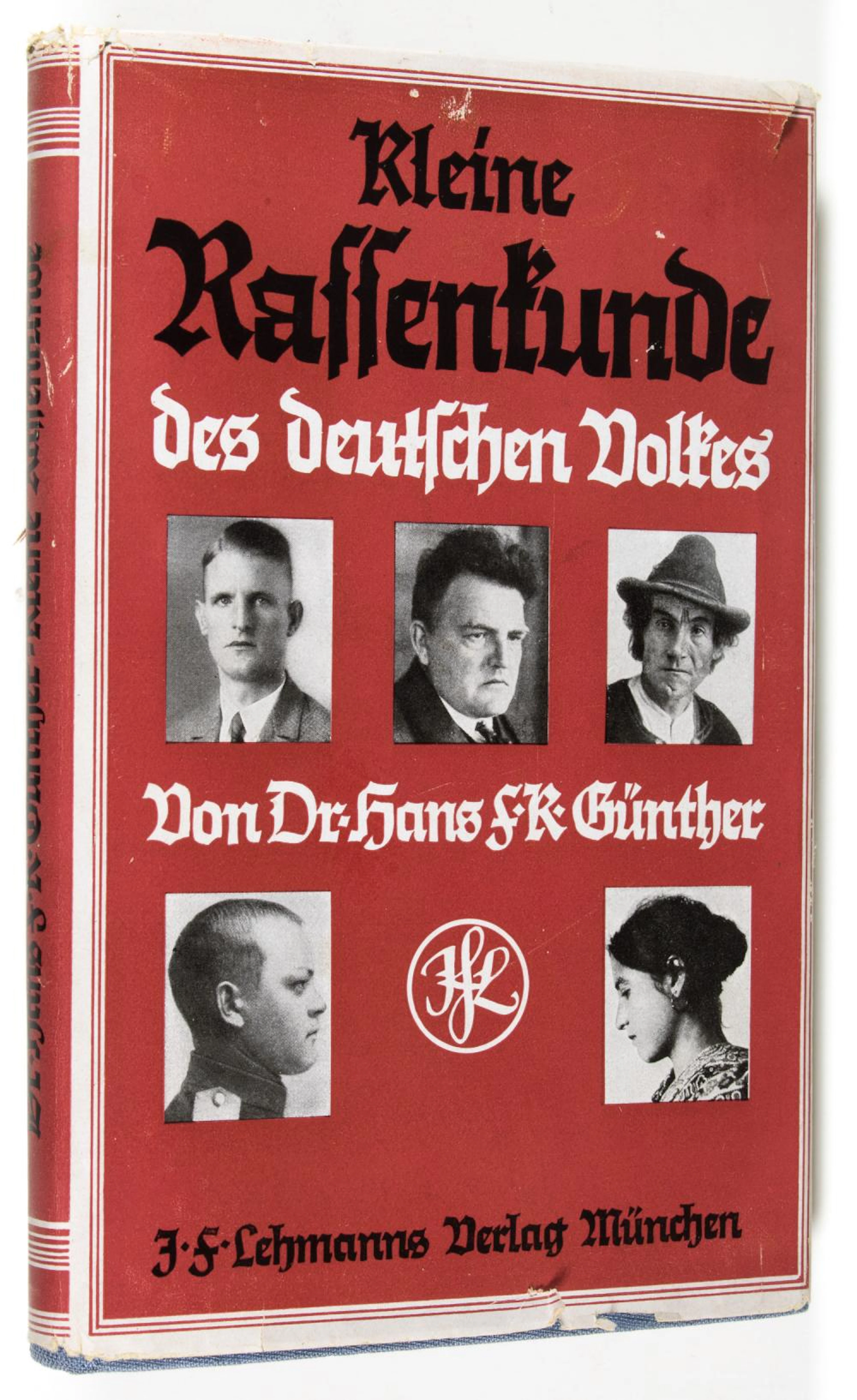 GERMAN RACIAL STUDY BOOK WITH 'REINHARD HEYDRICH' CALLING CARD