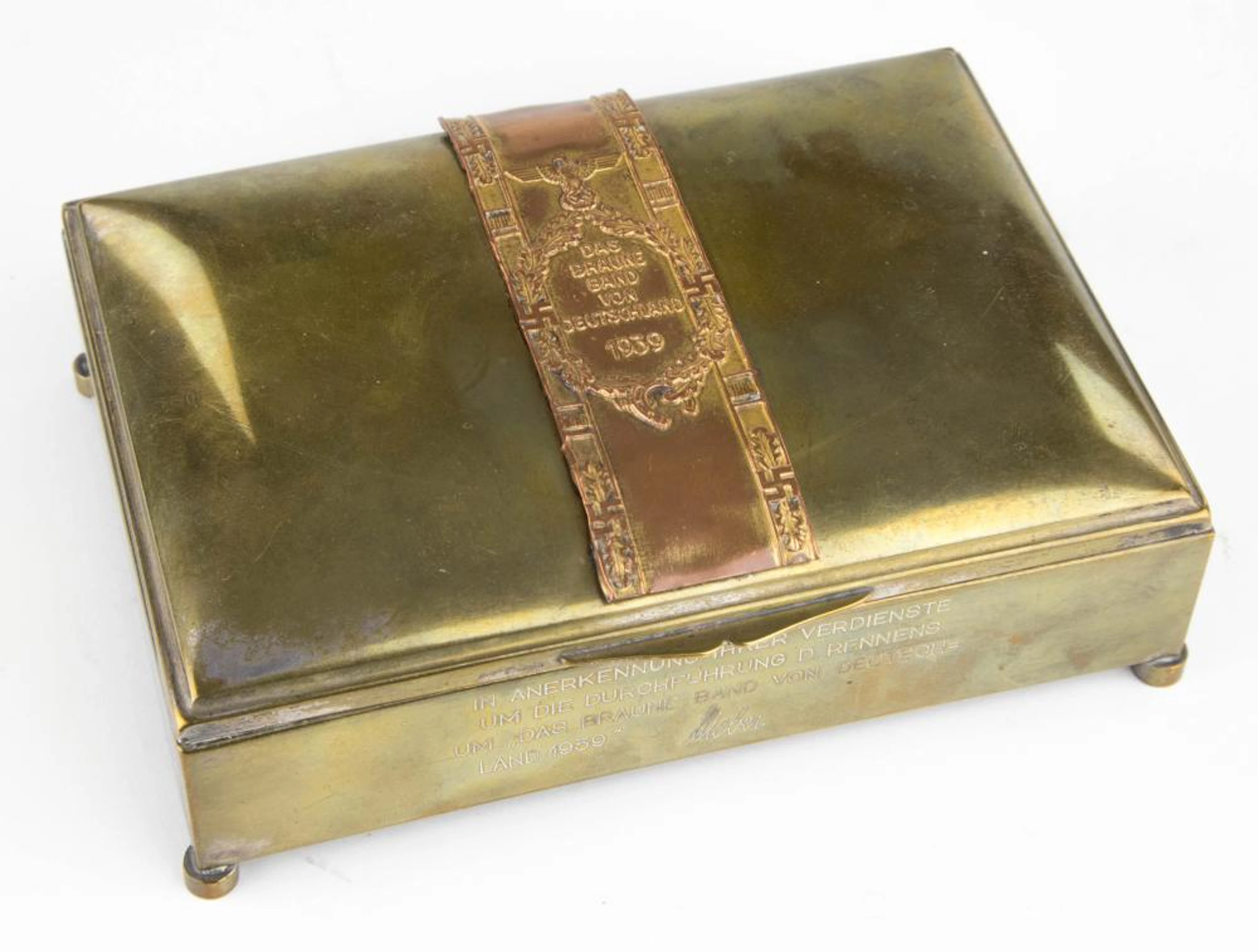 CHRISTIAN WEBER PRESENTATION CIGARETTE BOX TO MAX AMA