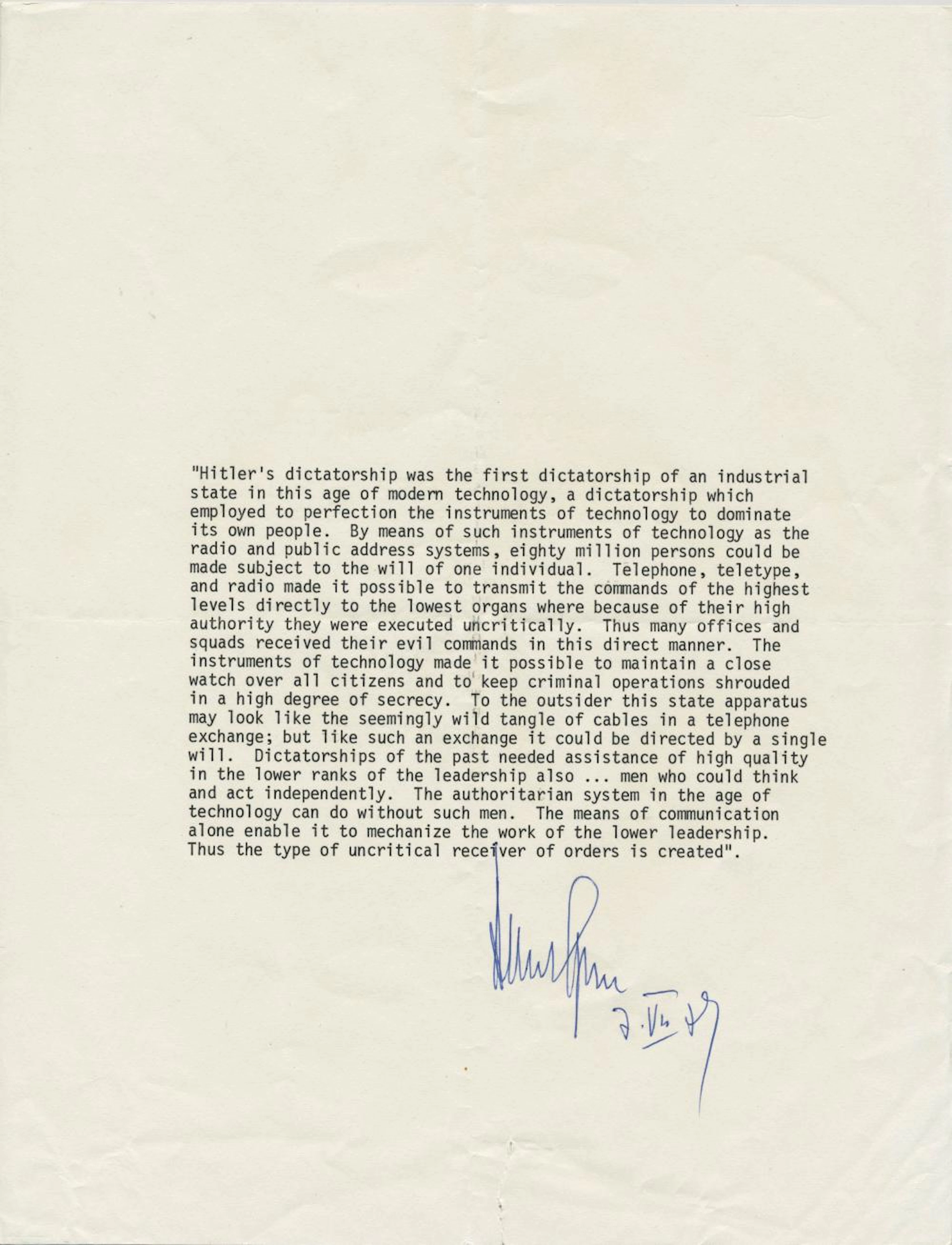 ALBERT SPEER