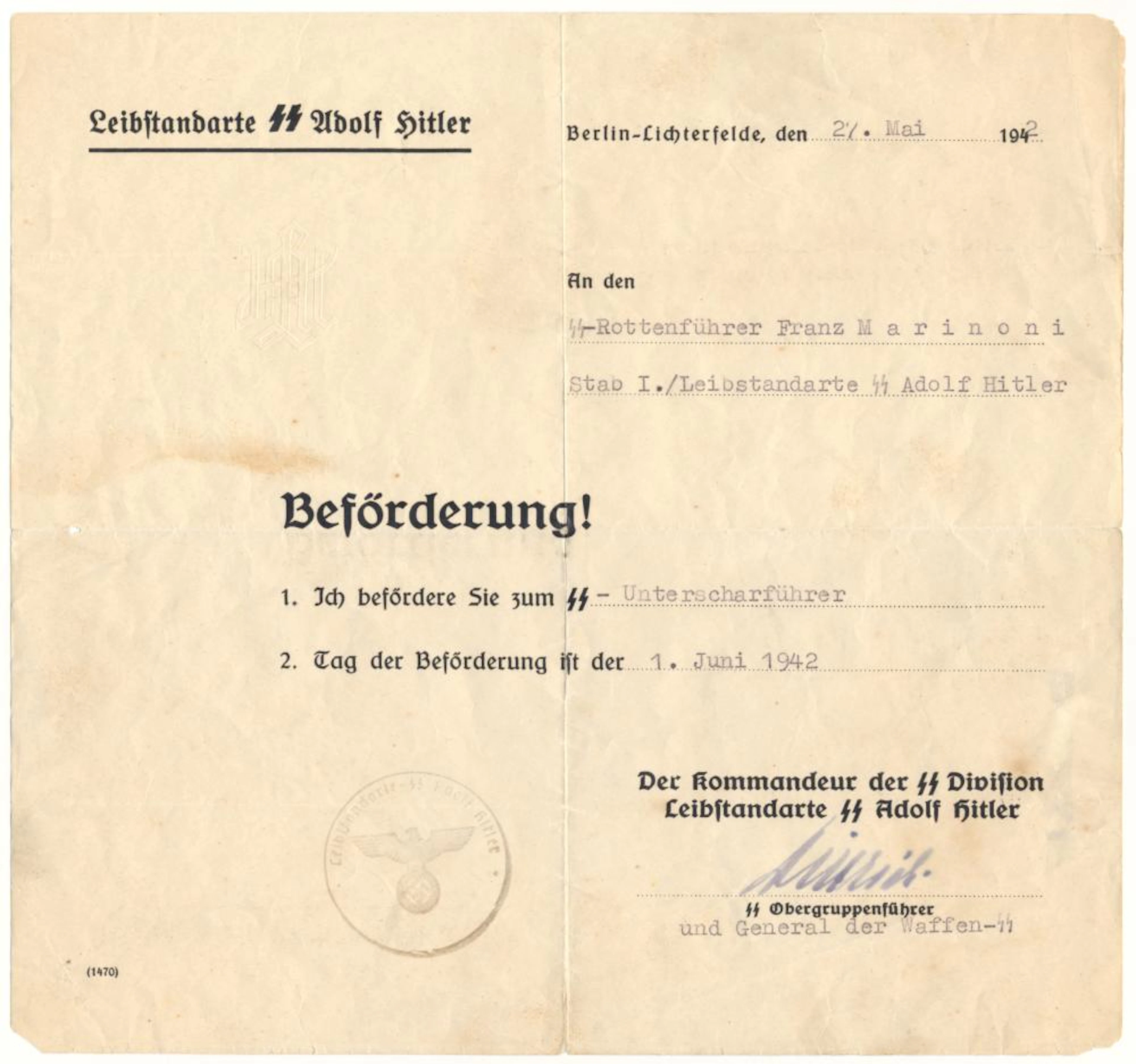 JOSEF 'SEPP' DIETRICH