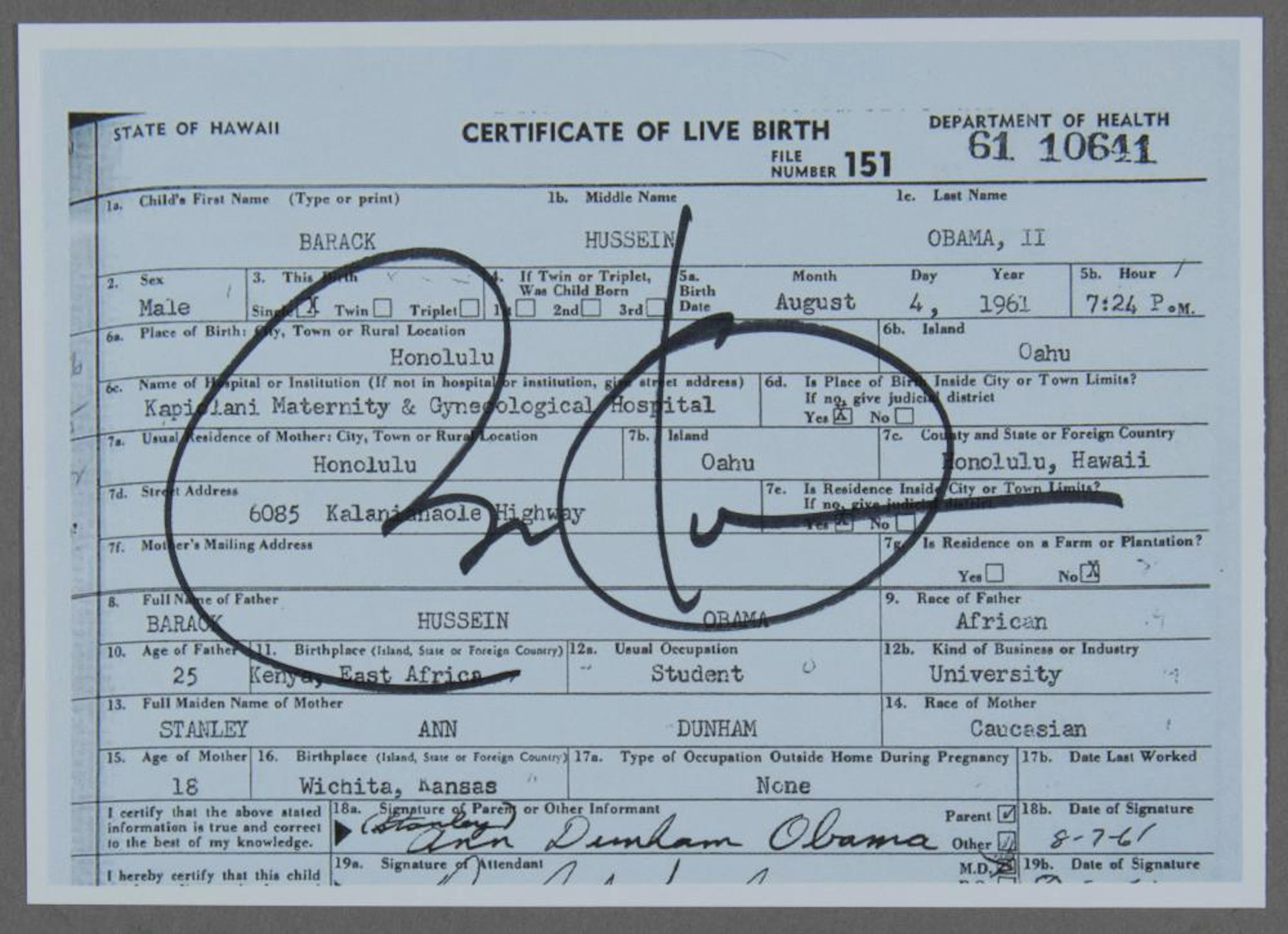 BARACK OBAMA