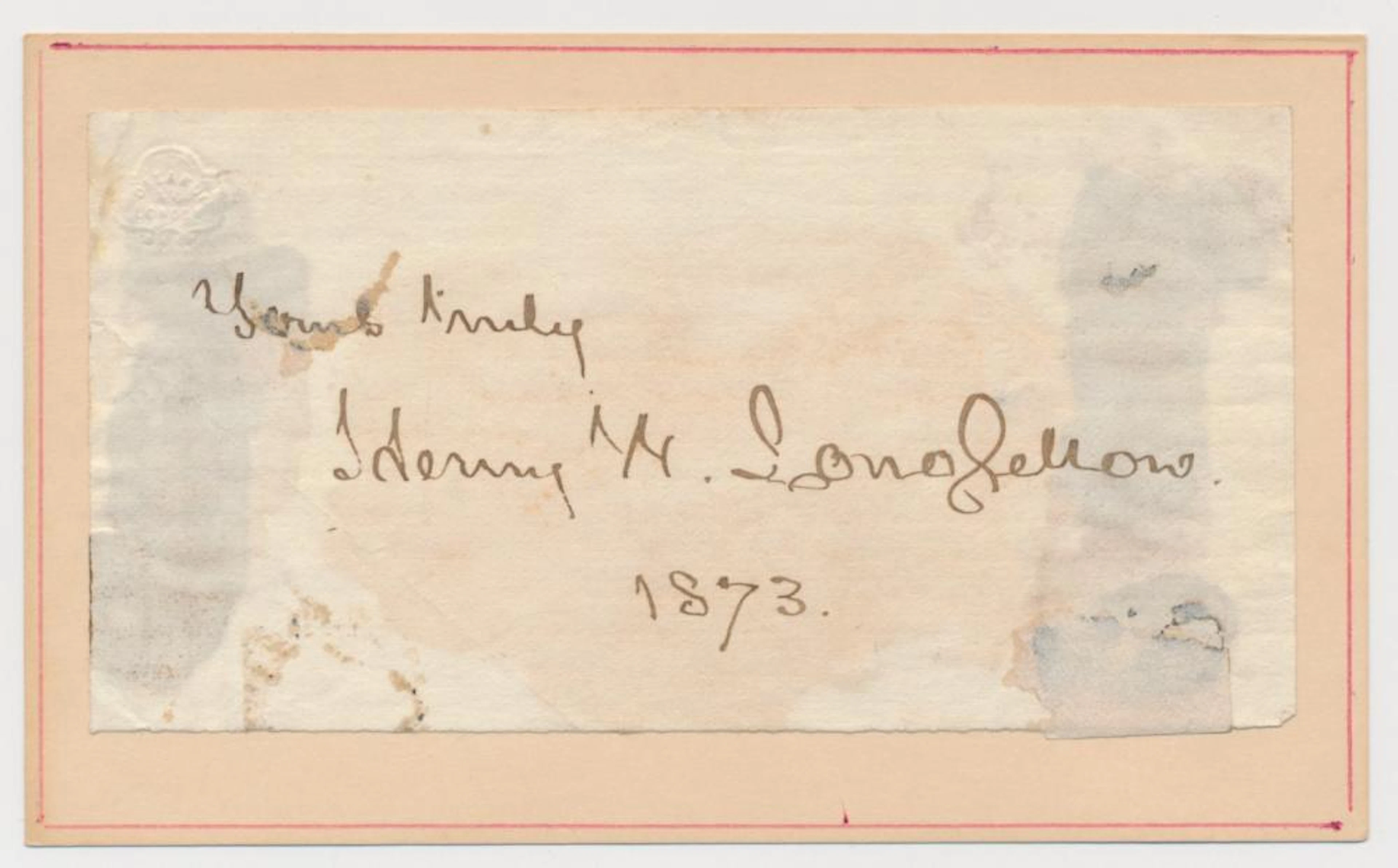 HENRY WADSWORTH LONGFELLOW