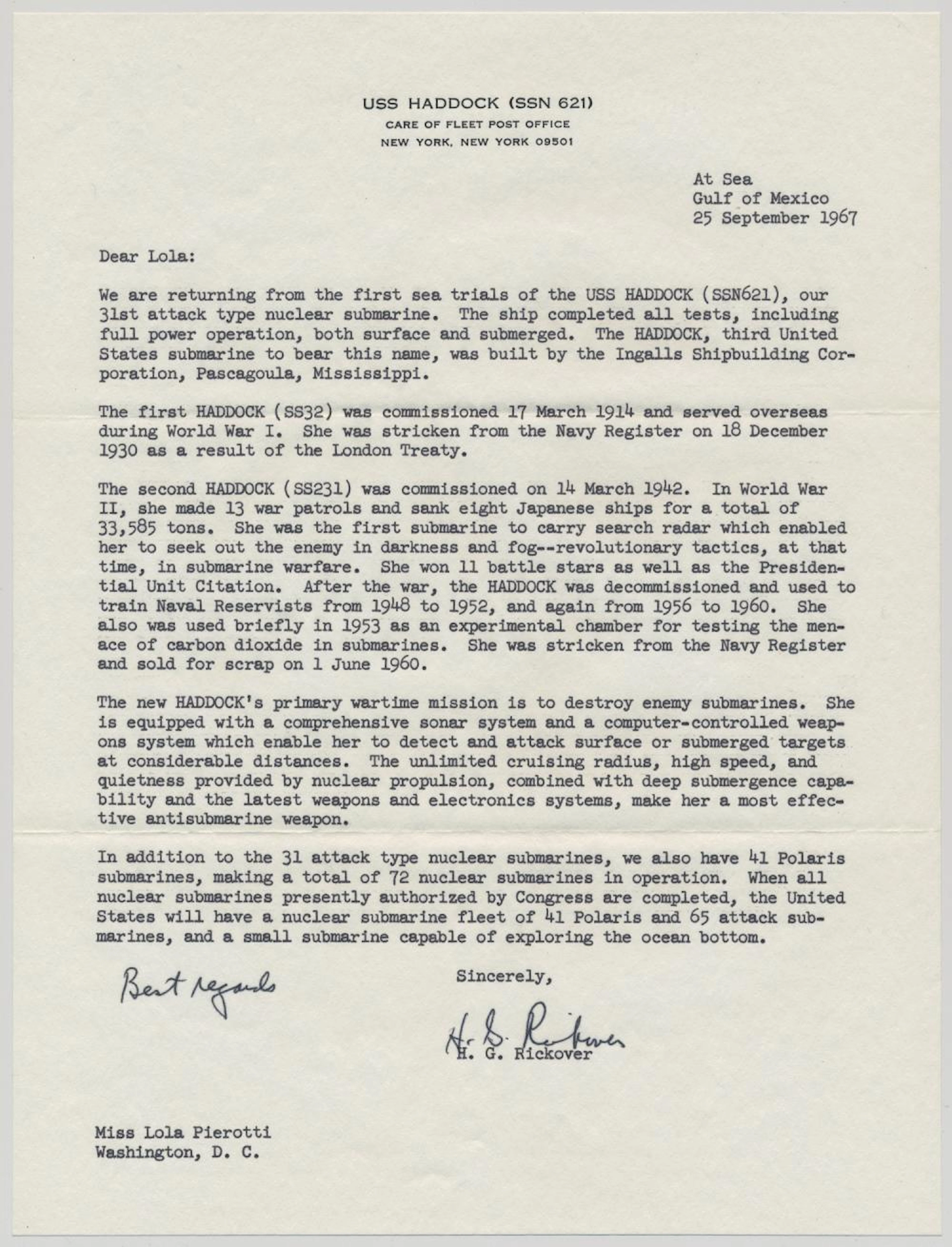 HYMAN G. RICKOVER