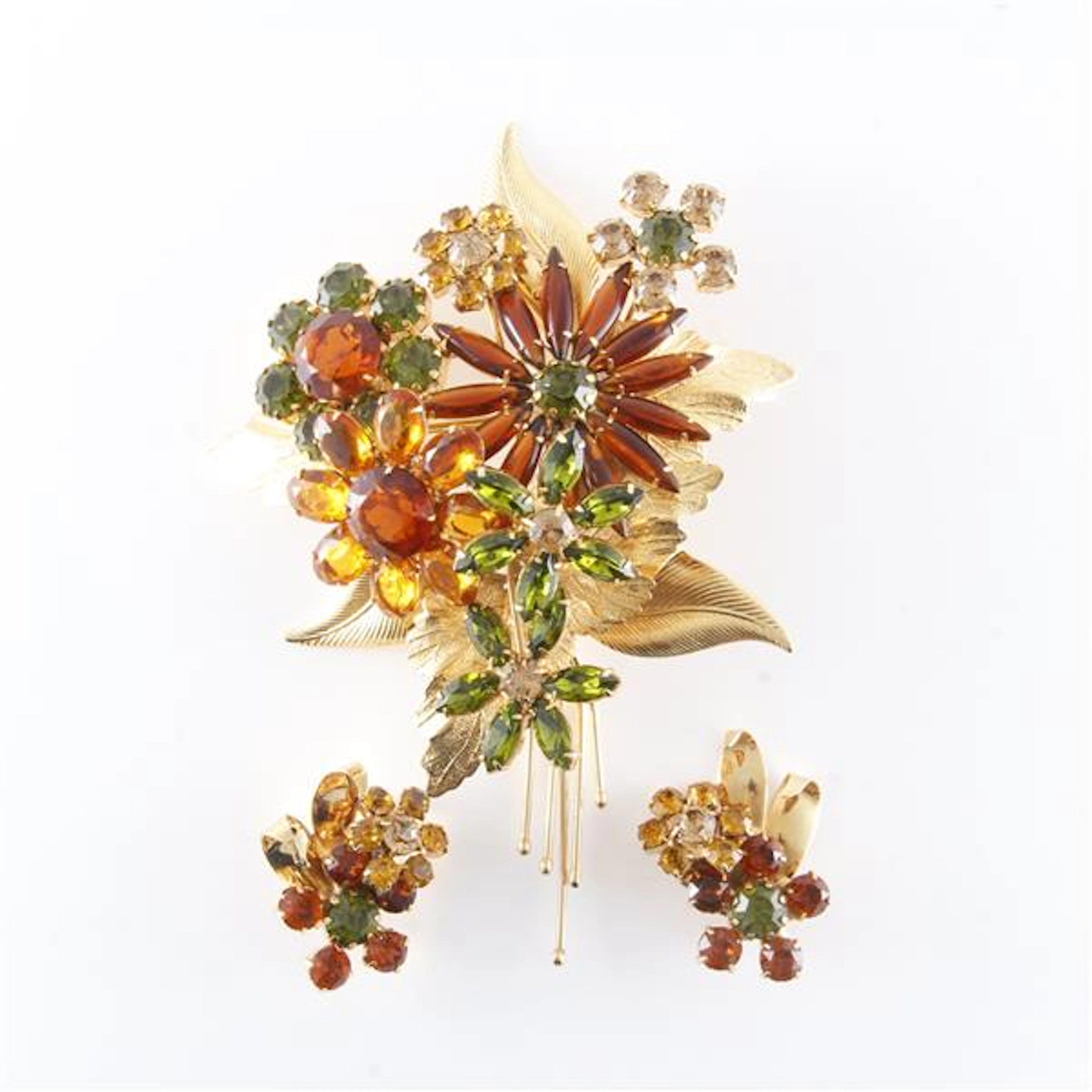 HUGE signed contemporary Alan Anderson amber color and...