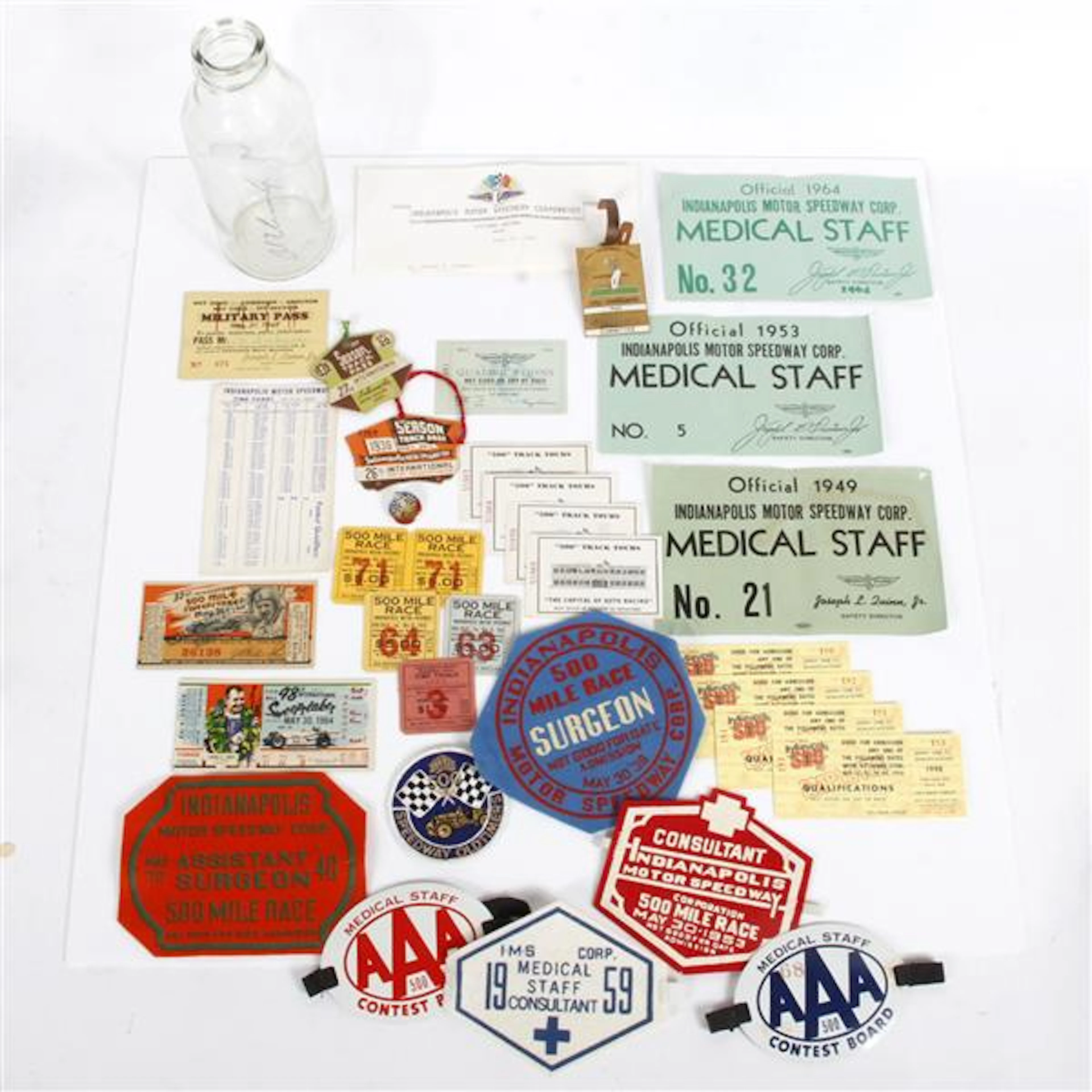 Indianapolis 500 Motor Speedway auto racing memorabilia