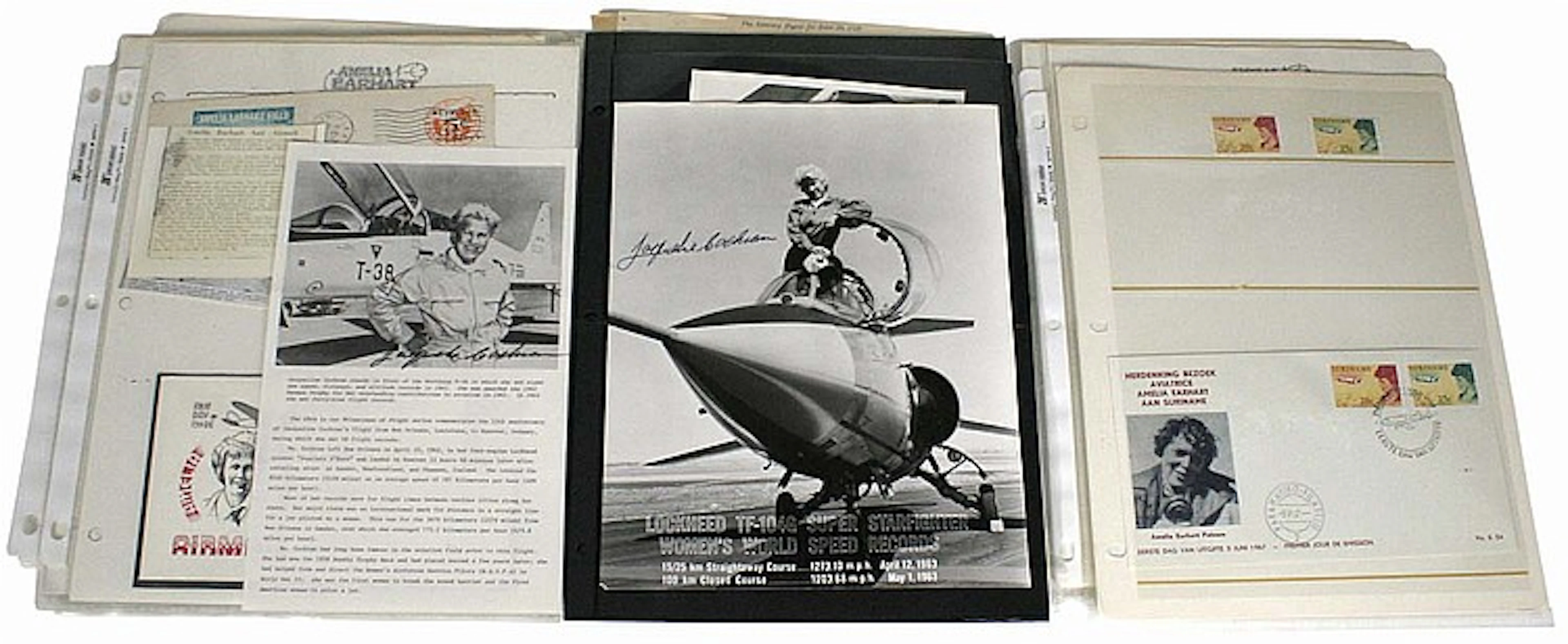 1930s-80s AMELIA EARHART RELATED AUTOGRAPHS & COVERS