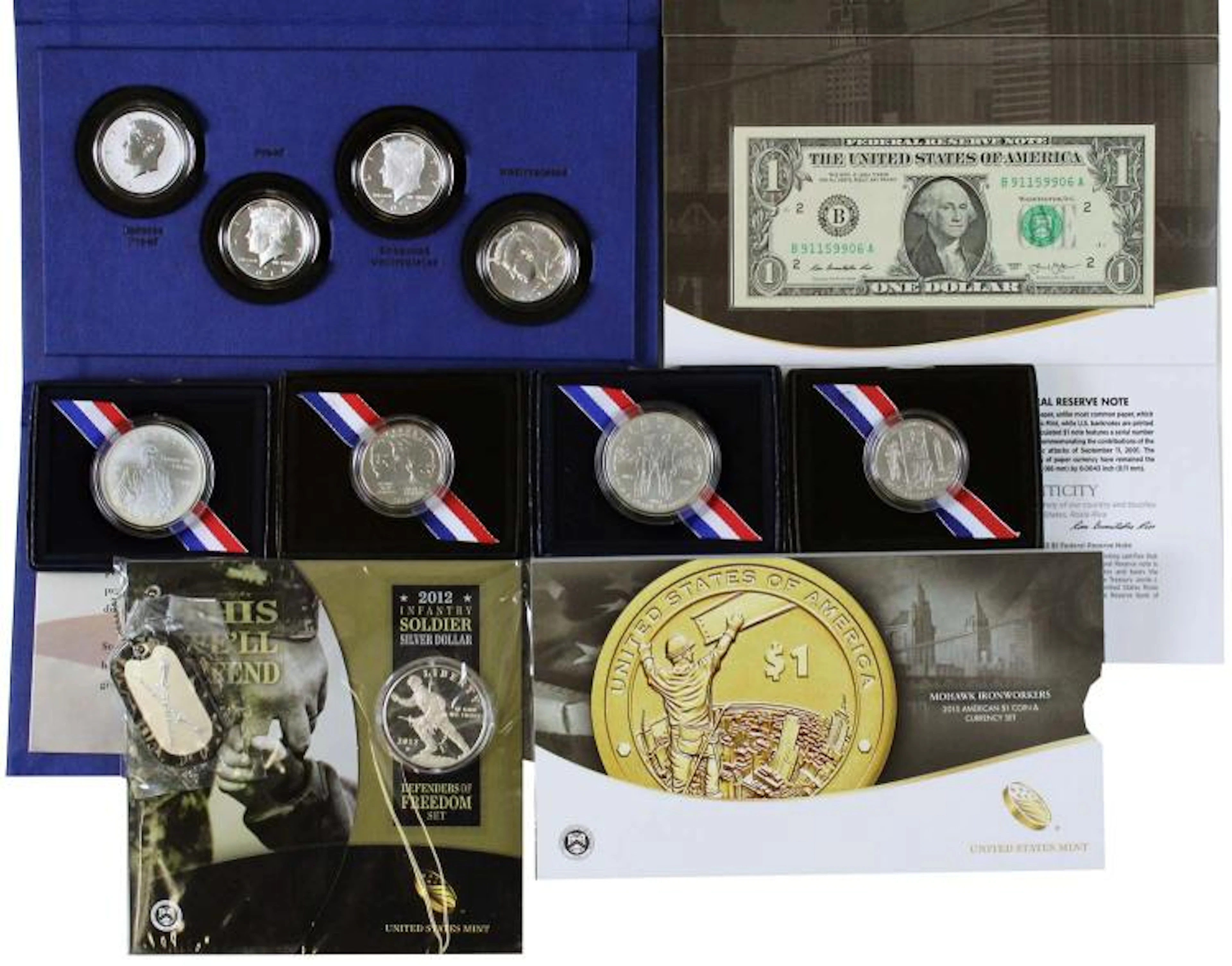 USA 1986-2016 COMMEMORATIVE HALFS & DOLLARS ACCUMULATION