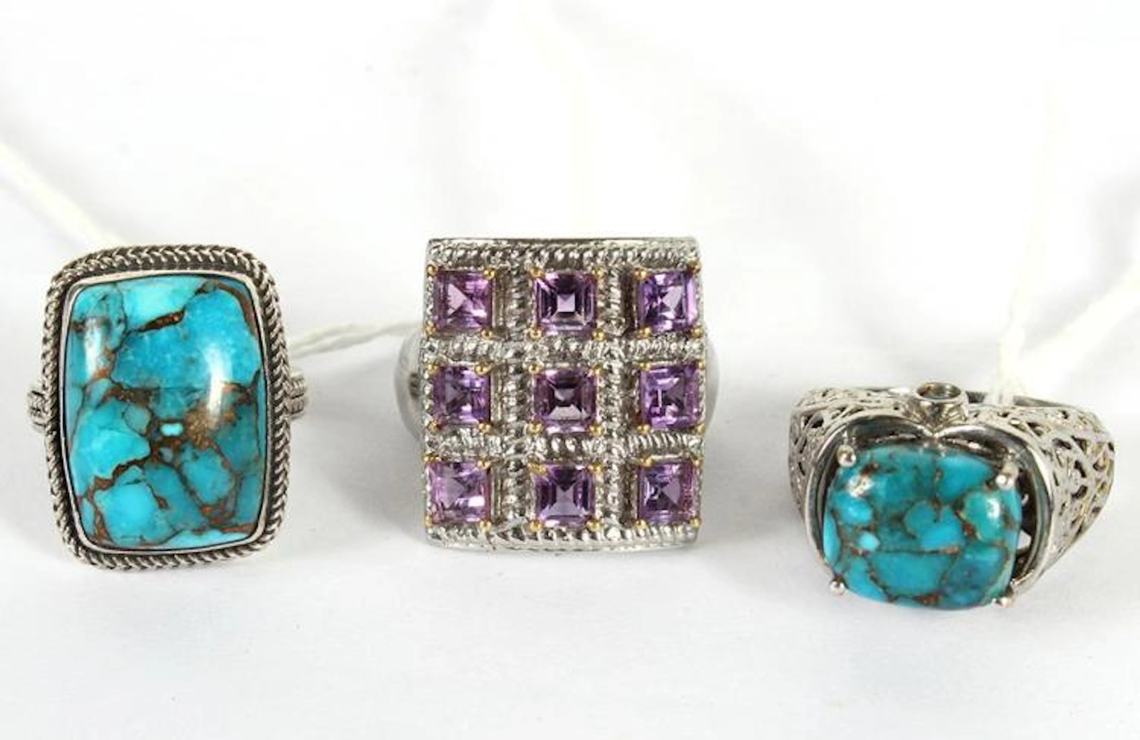 THREE LADIES' RINGS - One