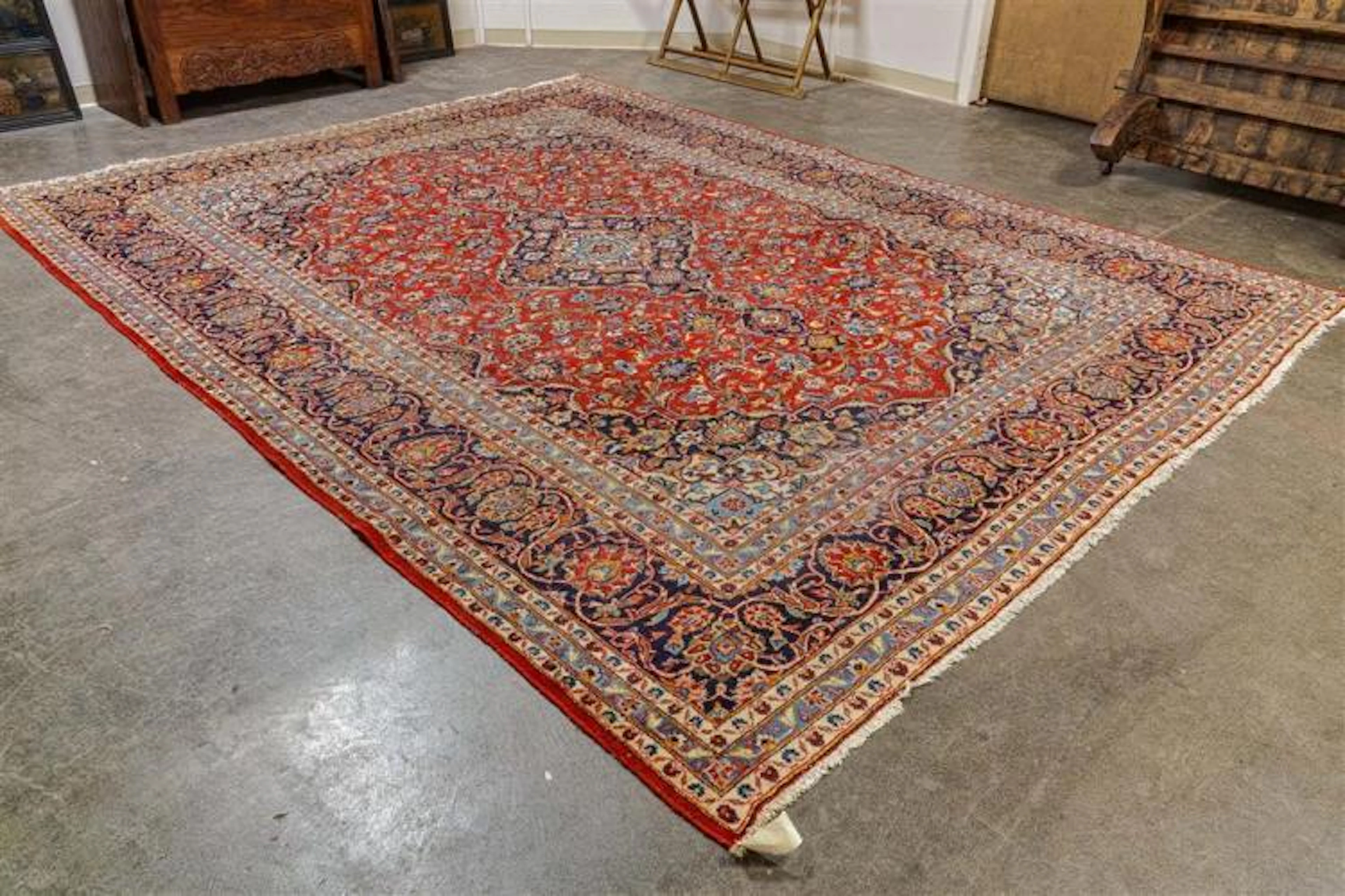 CARPET: HAND-KNOTTED PERSIAN ARDAKAN - Wool on a cotton...
