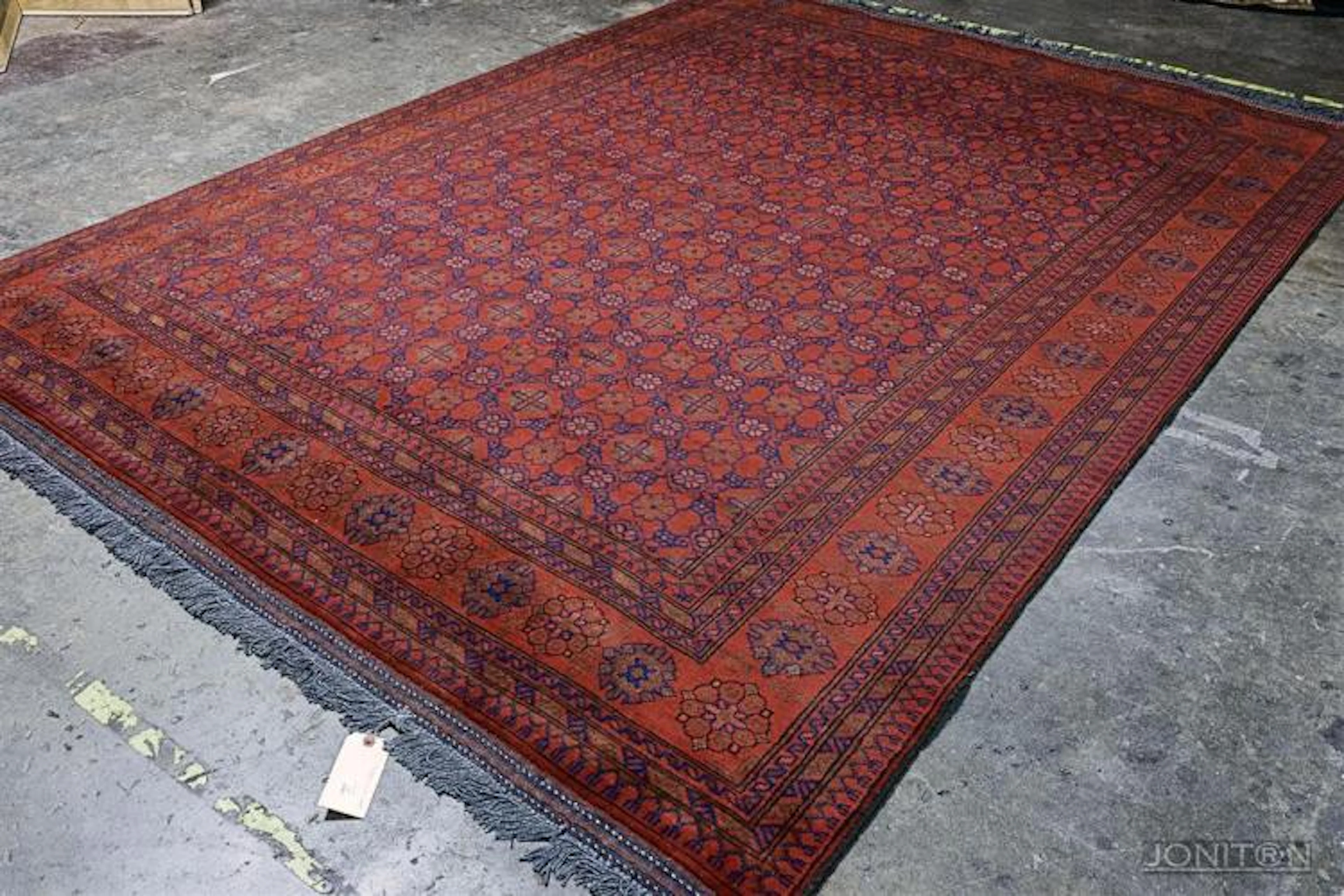 CARPET: HANDWOVEN AFGHANI BELOUCH - Vintage room-size...