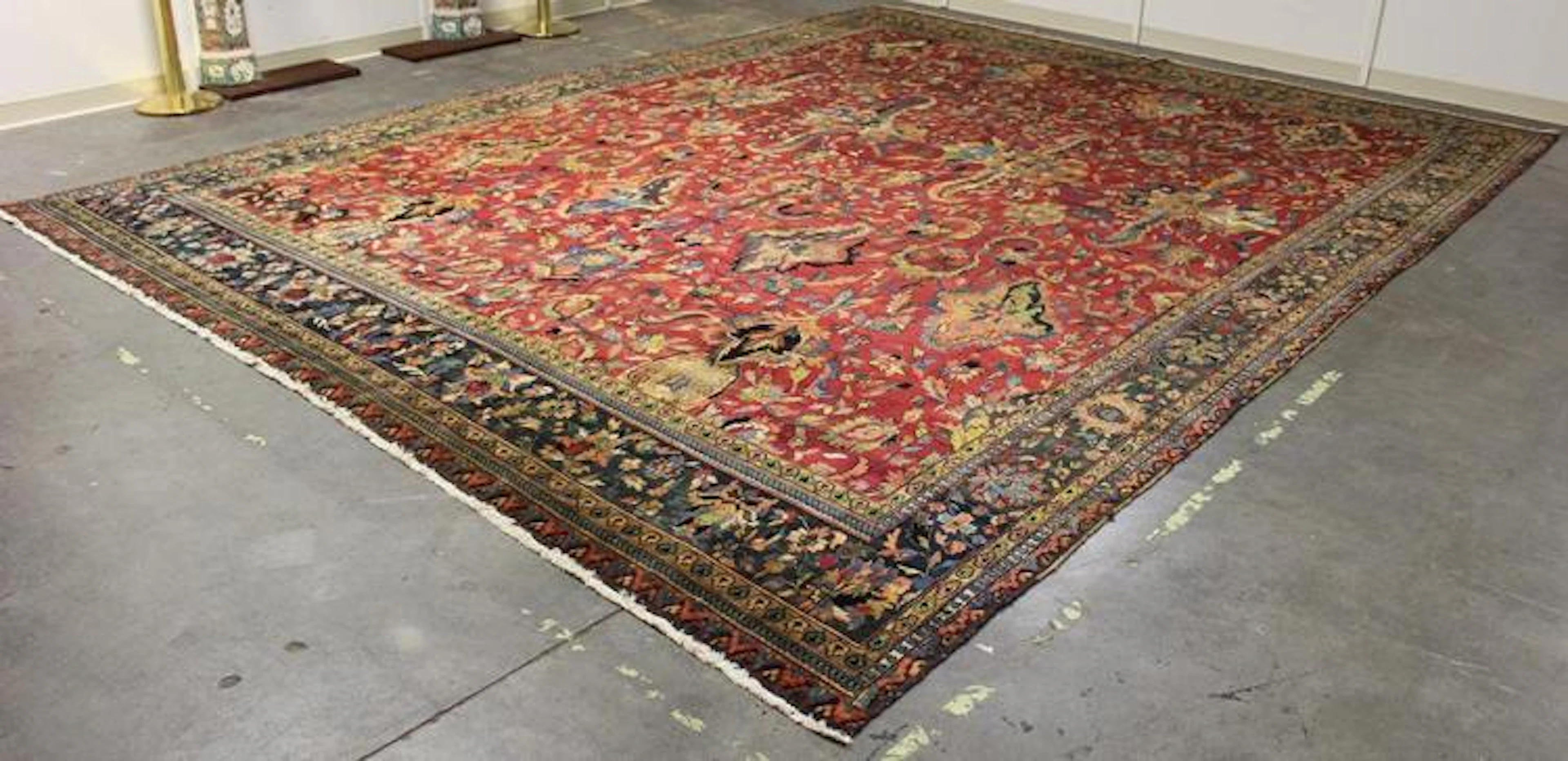 CARPET: HANDWOVEN ROYAL AGRA MAHAL ROOM SIZE RUG - All...