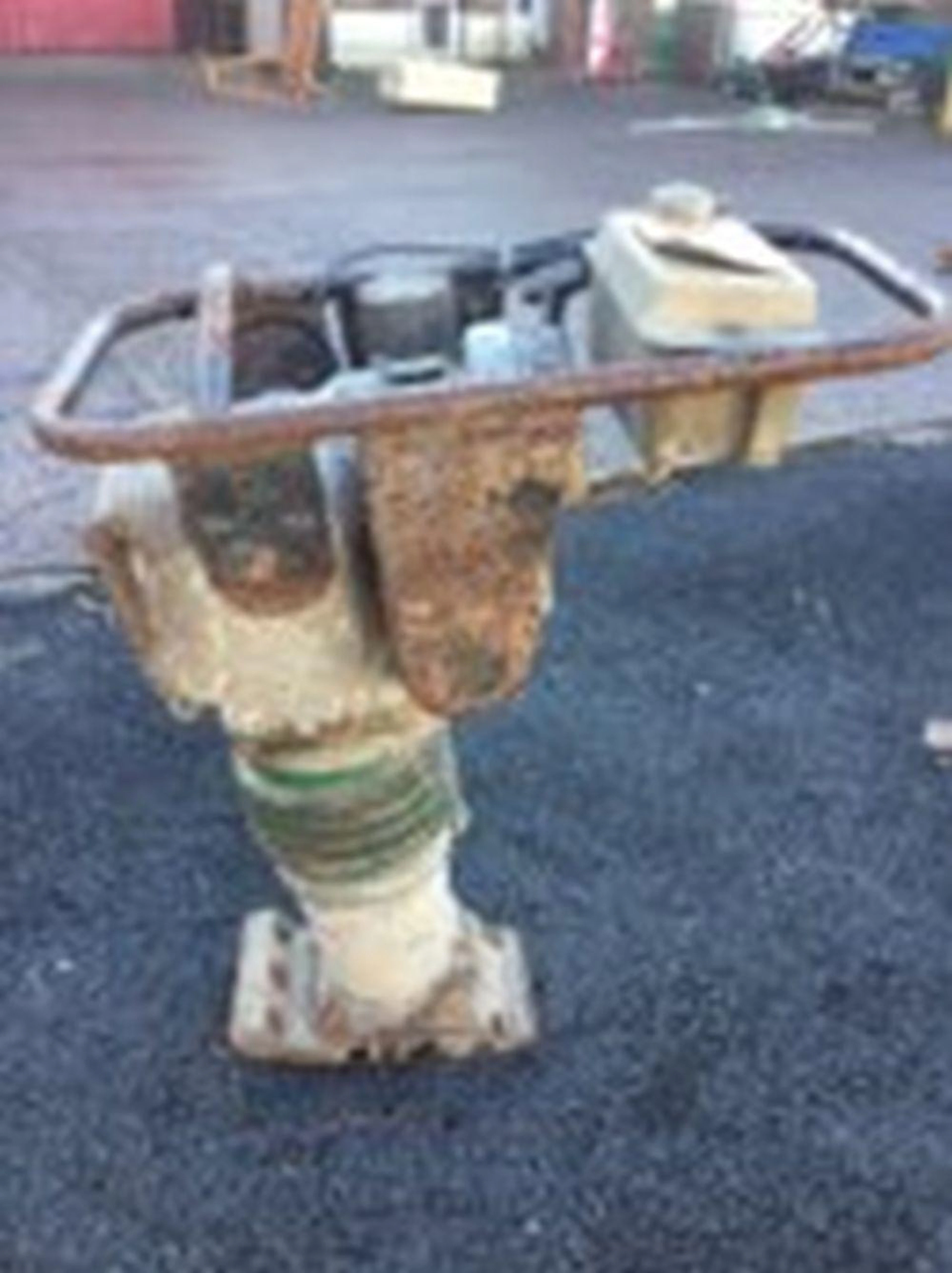 A petrol driven wacker, the machine with tubular handle - A/F.