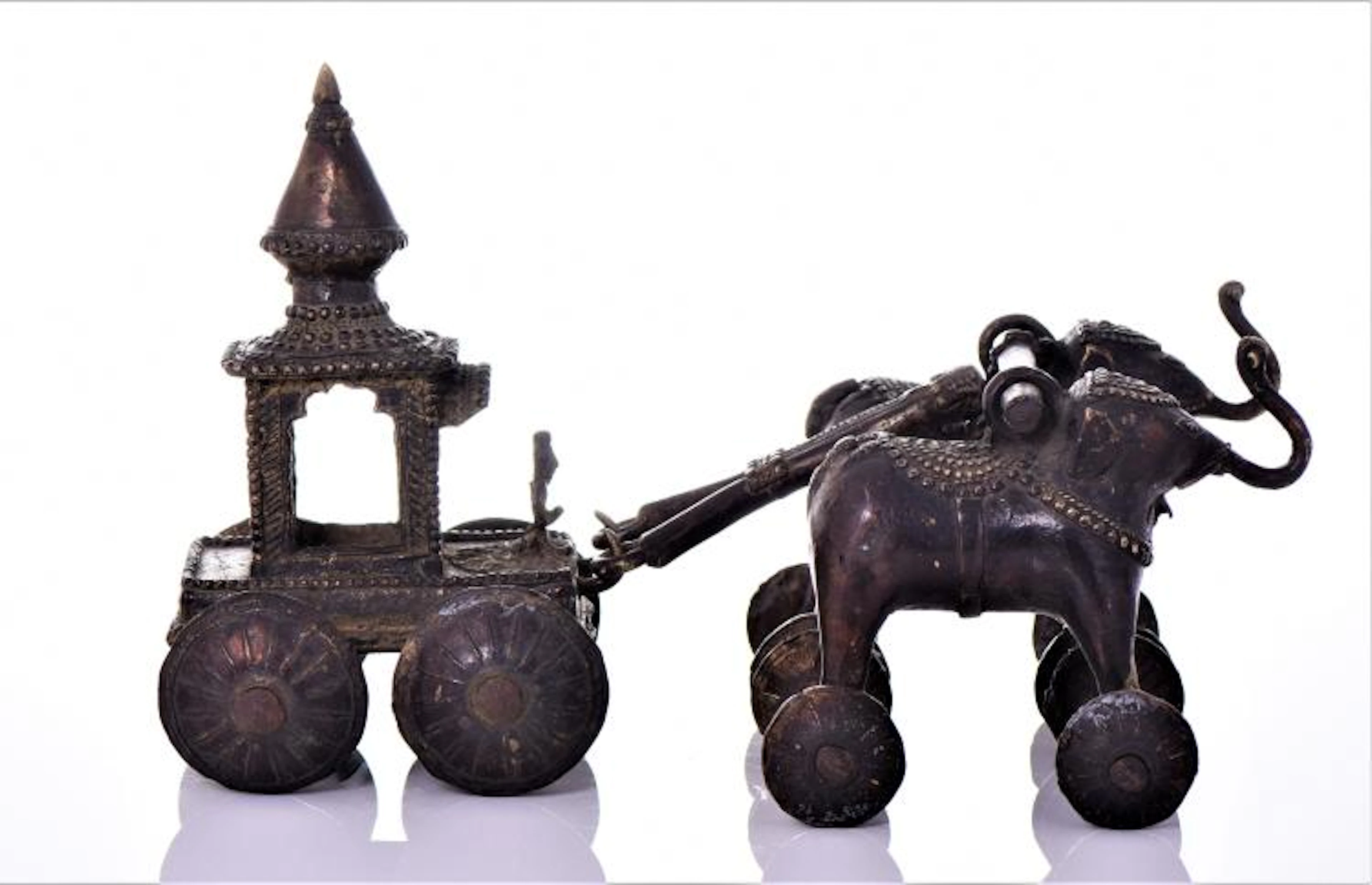 Rare Antique Bronze Jagannath Temple toy of a