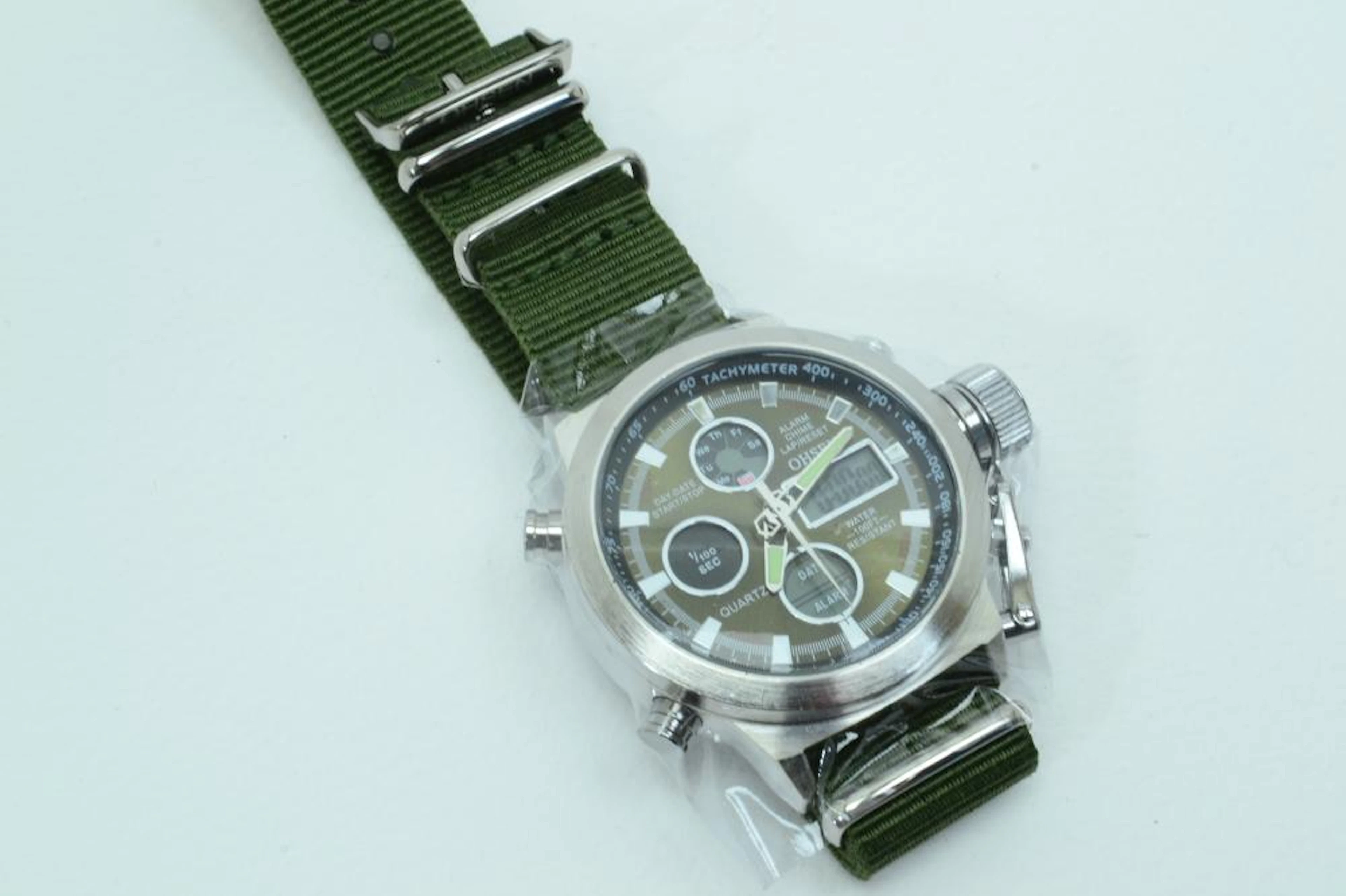 New Ohsen Analog & Digital Multi Dial Oversized Mens Watch