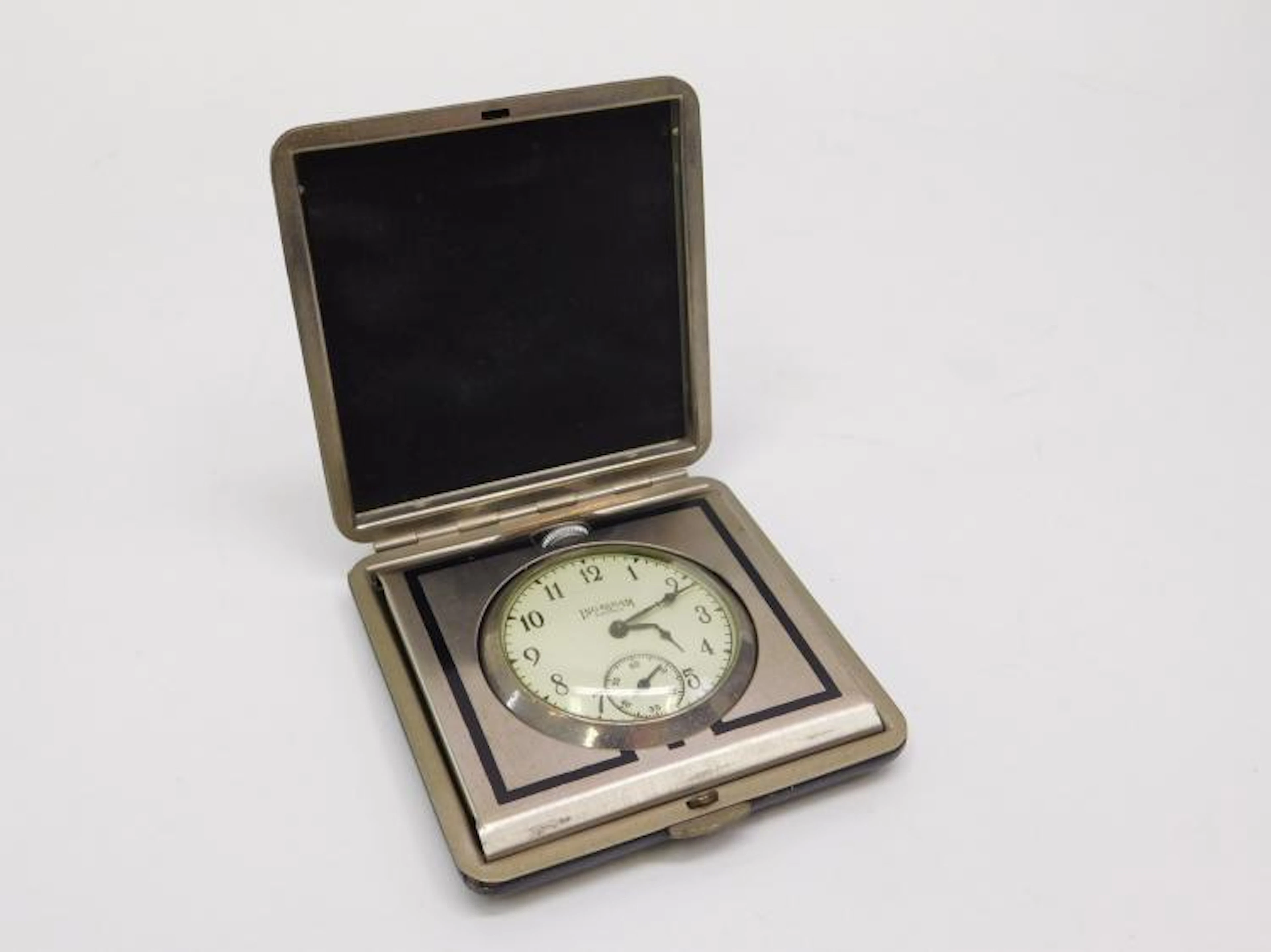 Vintage Ingraham Viceroy Travel Clock Pocket Watch