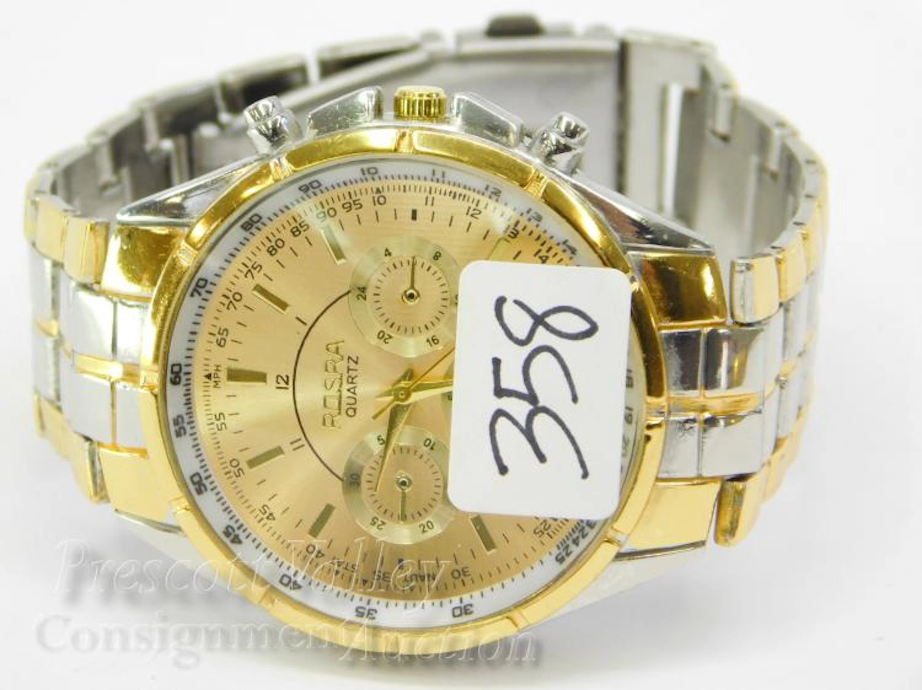Rosra Men's Two Tone Chronograph Wrist Watch