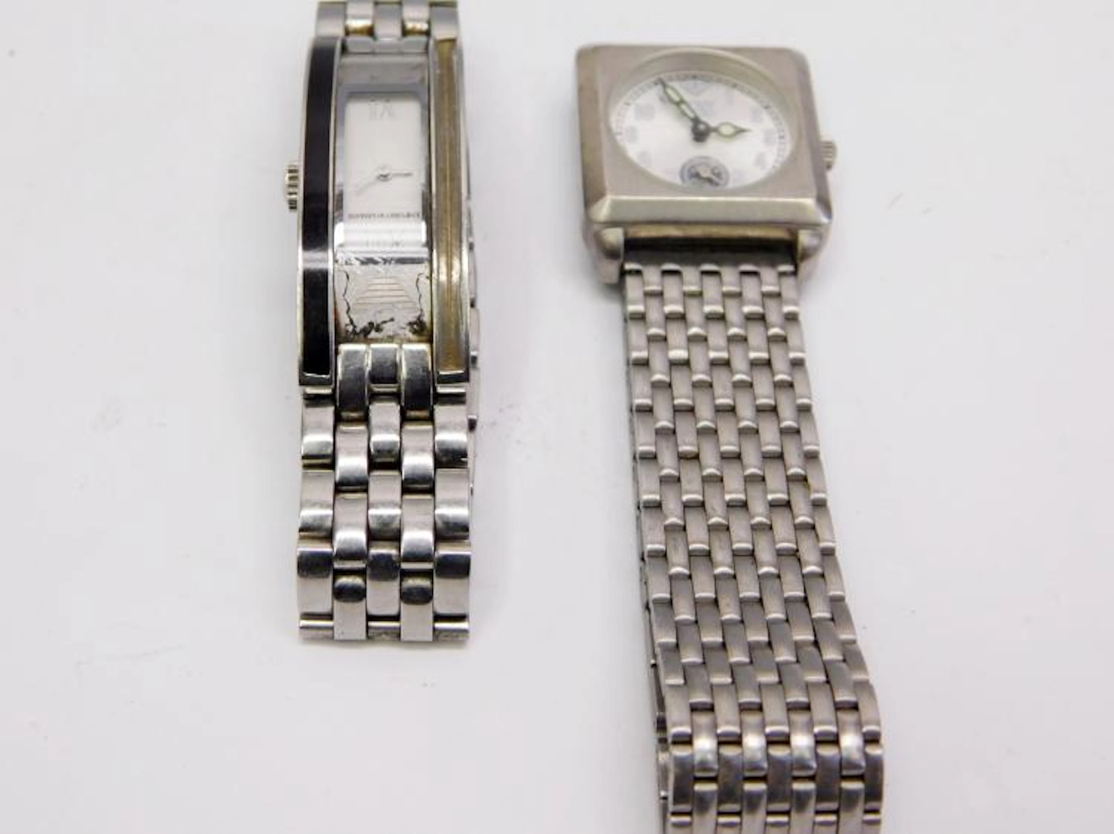 Roxy Quiksilver And Emporia Armani Lot Of 2 Women'S Wrist Watches